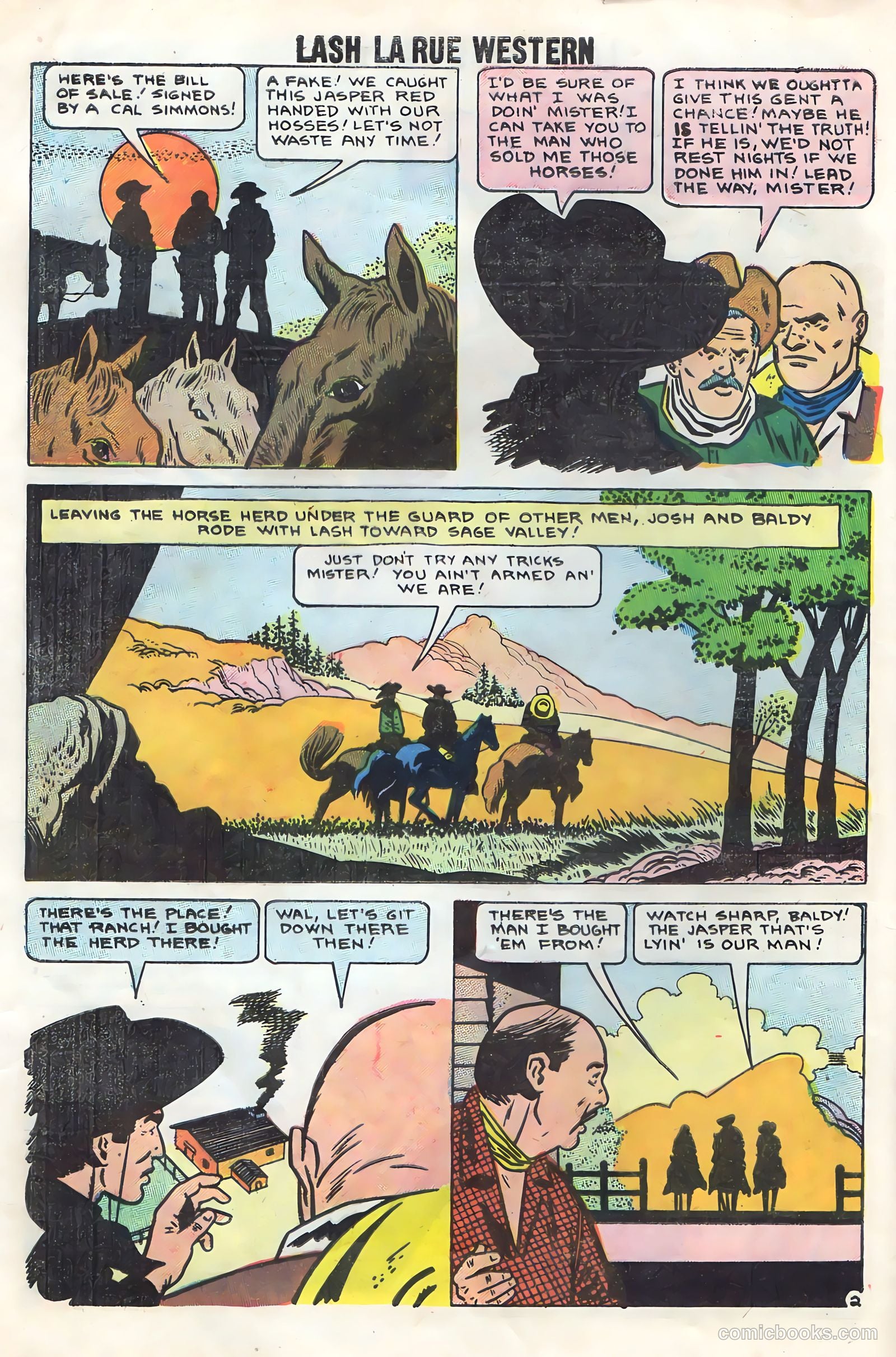 Lash Larue Western #70 — page 4 of 36