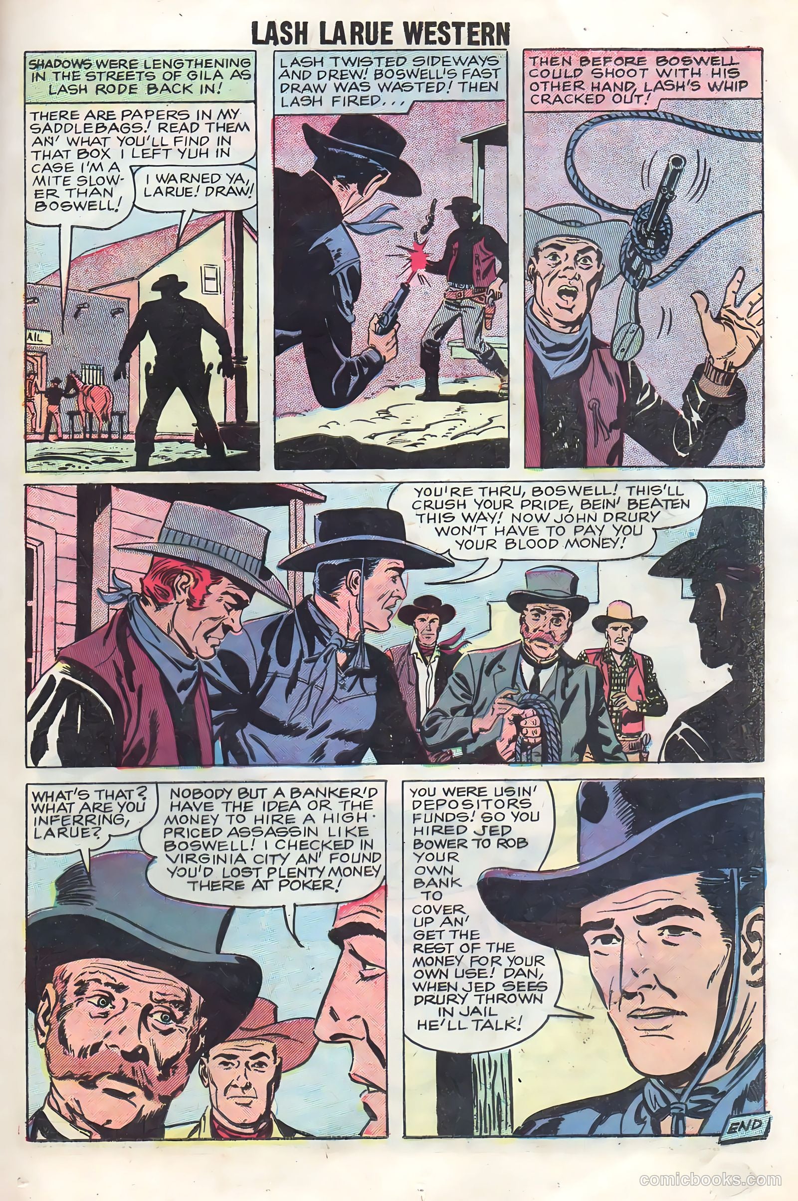 Lash Larue Western #70 — page 21 of 36