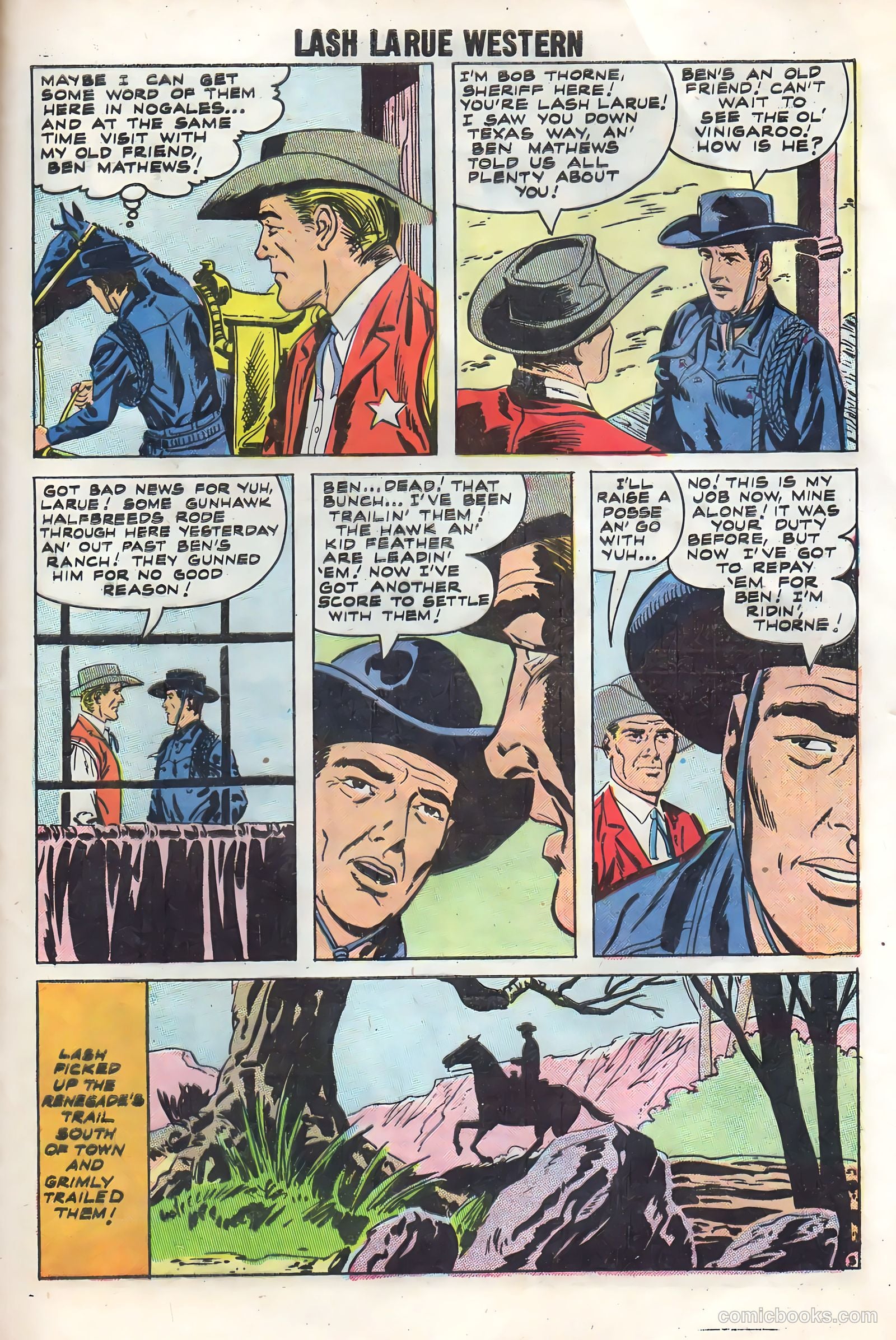 Lash Larue Western #70 — page 29 of 36