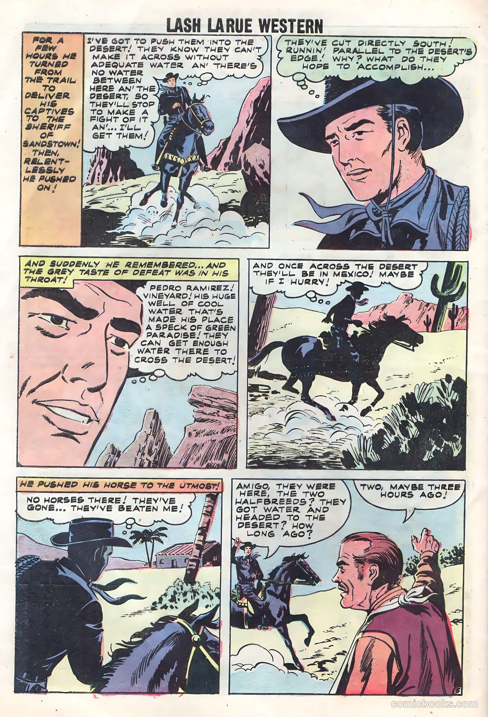 Lash Larue Western #70 — page 32 of 36