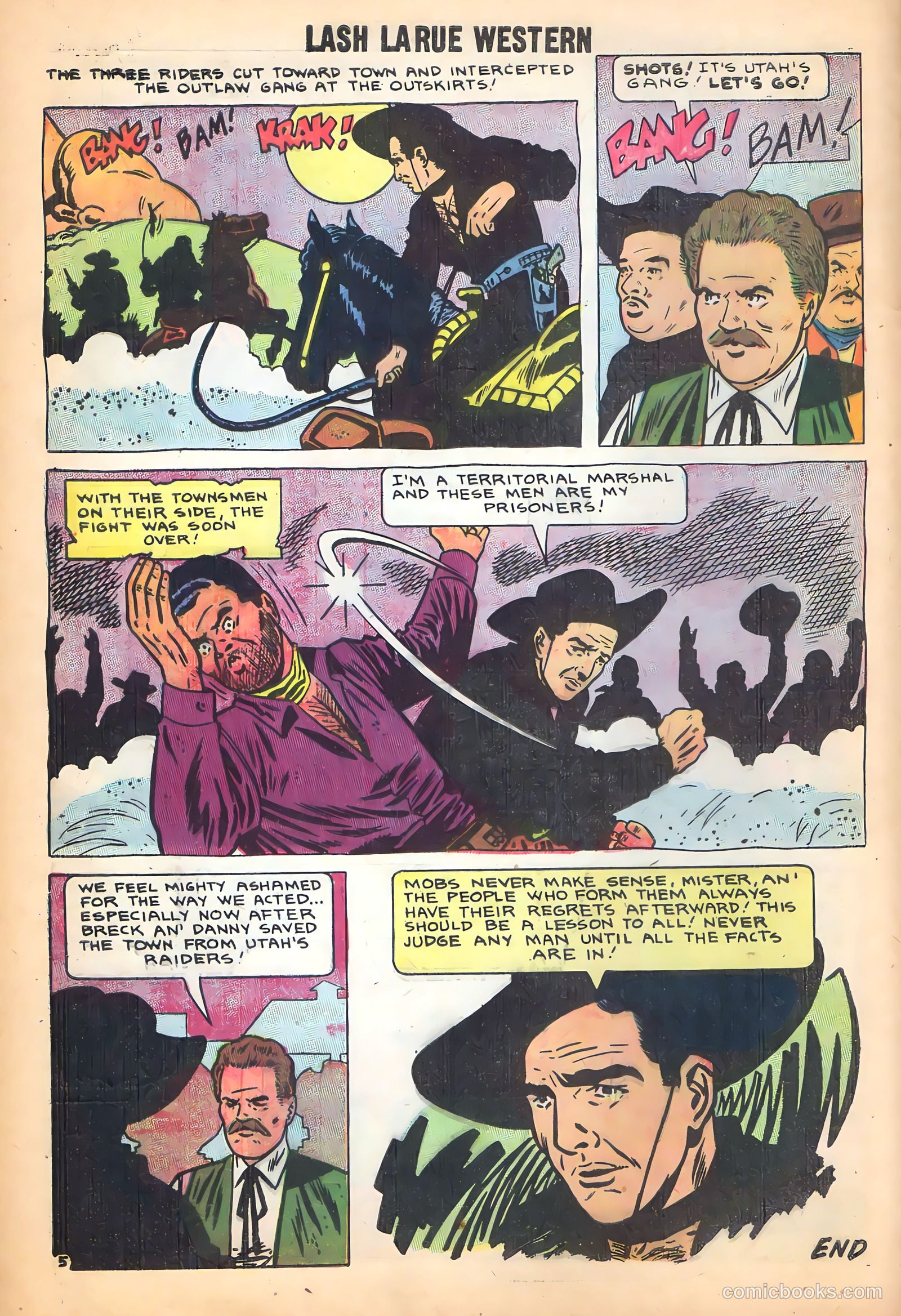 Lash Larue Western #71 — page 9 of 37