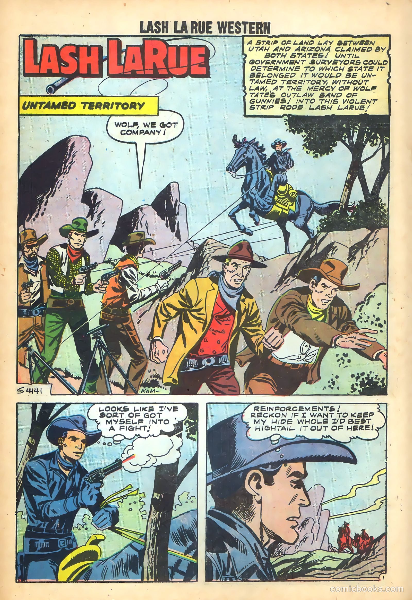 Lash Larue Western #71 — page 19 of 37
