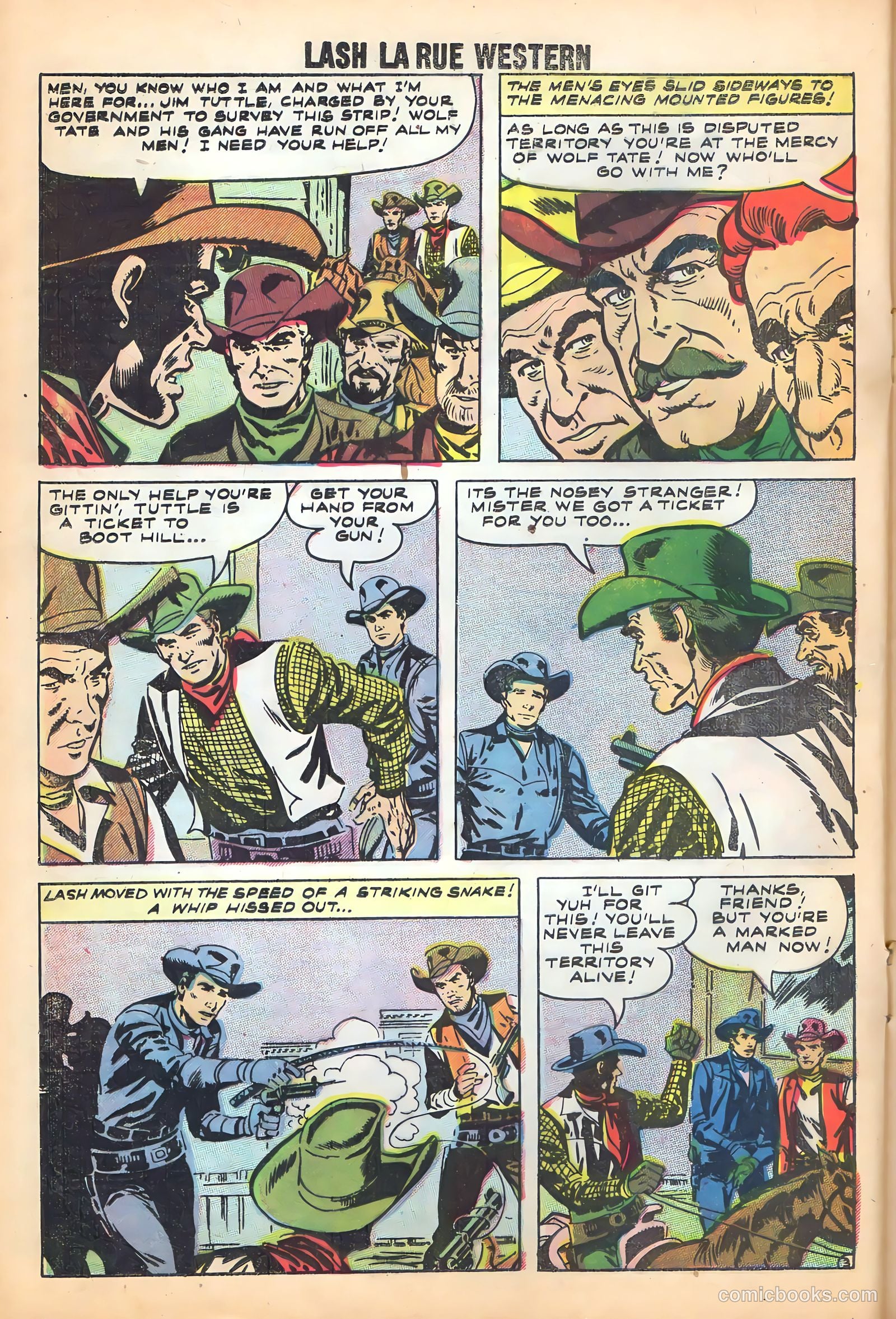 Lash Larue Western #71 — page 21 of 37