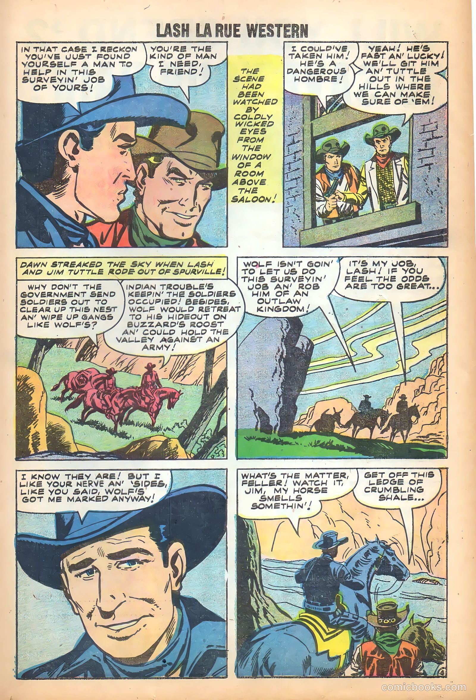 Lash Larue Western #71 — page 22 of 37