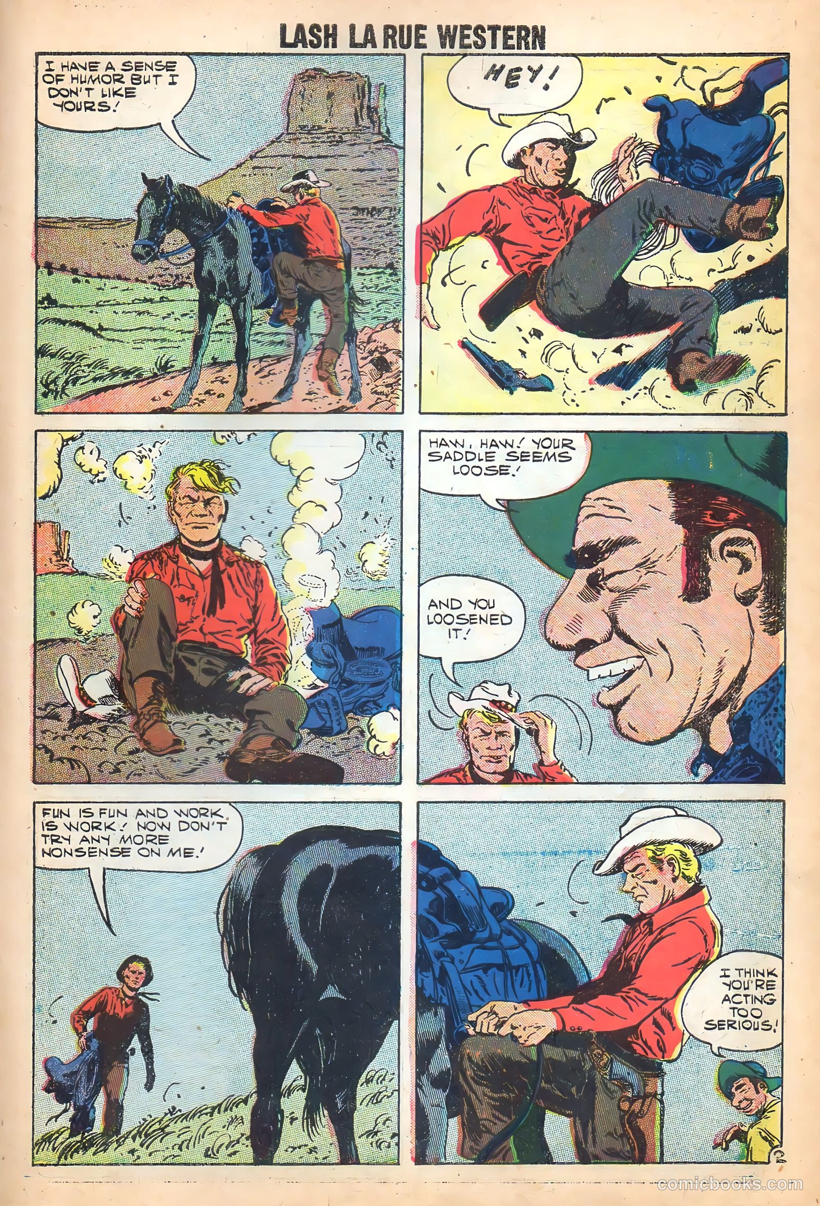 Lash Larue Western #71 — page 28 of 37