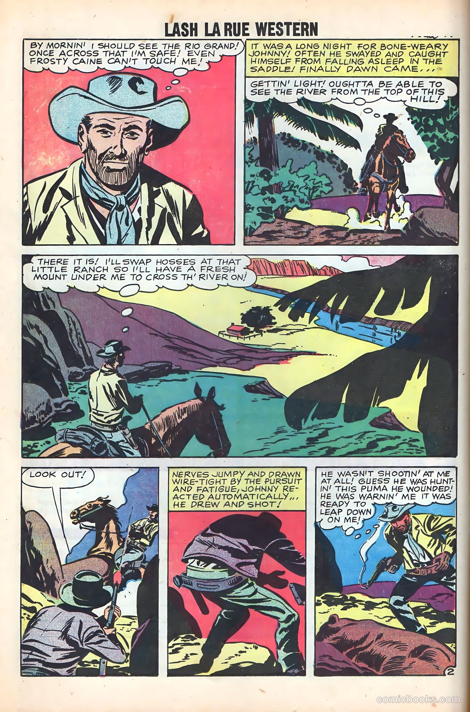 Lash Larue Western #72 — page 16 of 36