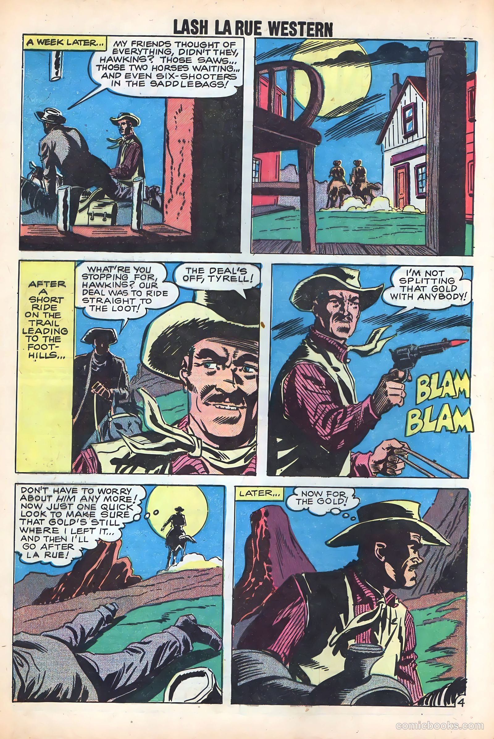 Lash Larue Western #72 — page 32 of 36