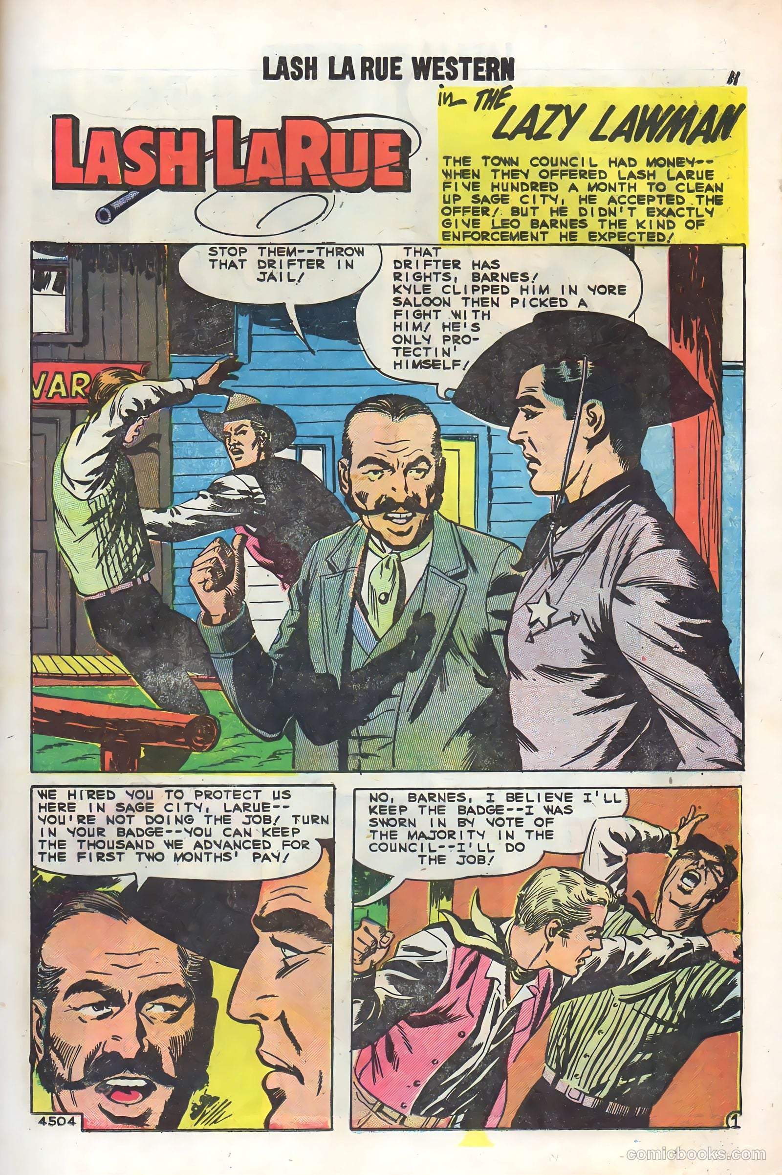 Lash Larue Western #73 — page 13 of 37