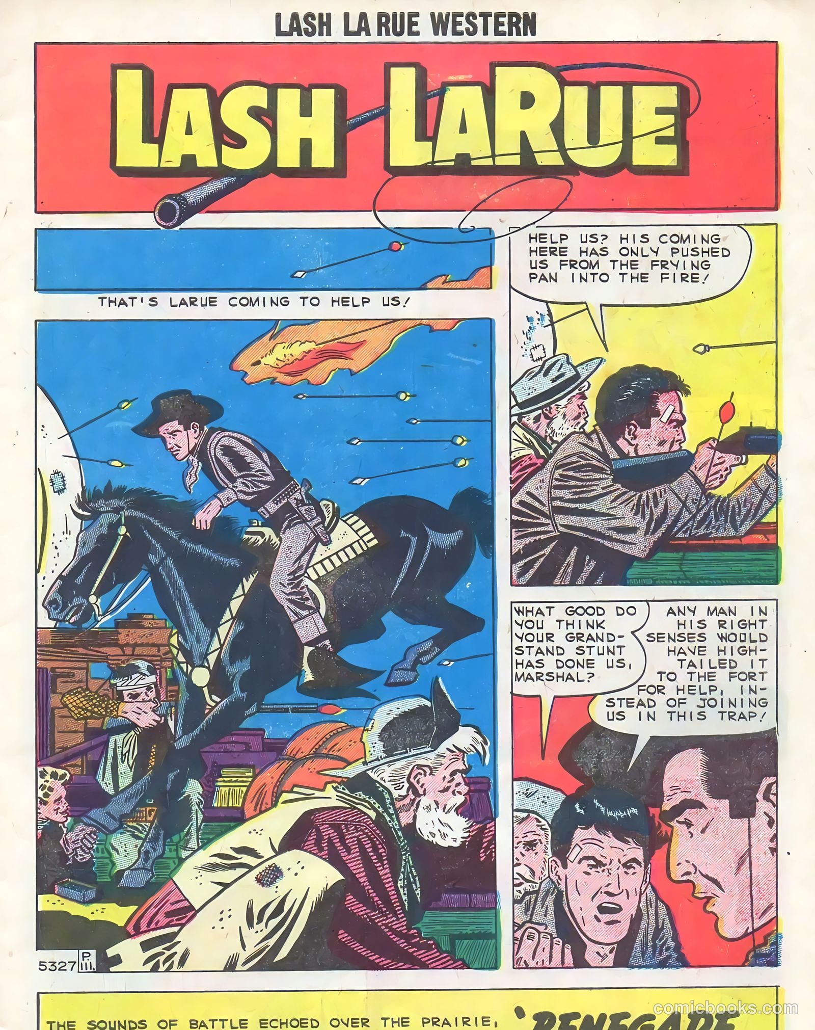 Lash Larue Western #74 — page 3 of 36