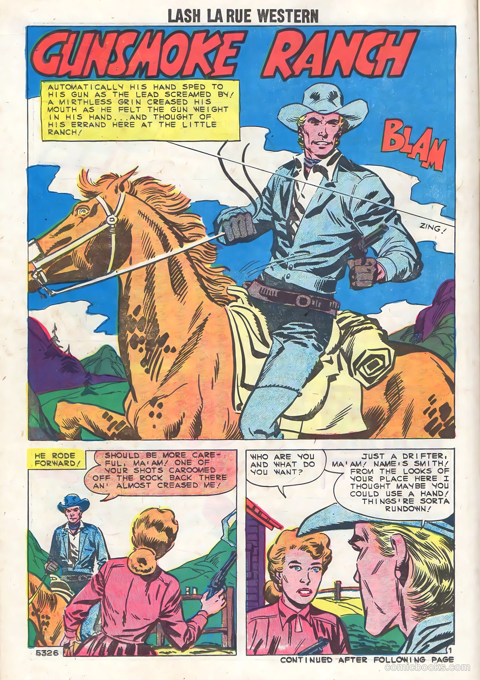 Lash Larue Western #74 — page 14 of 36