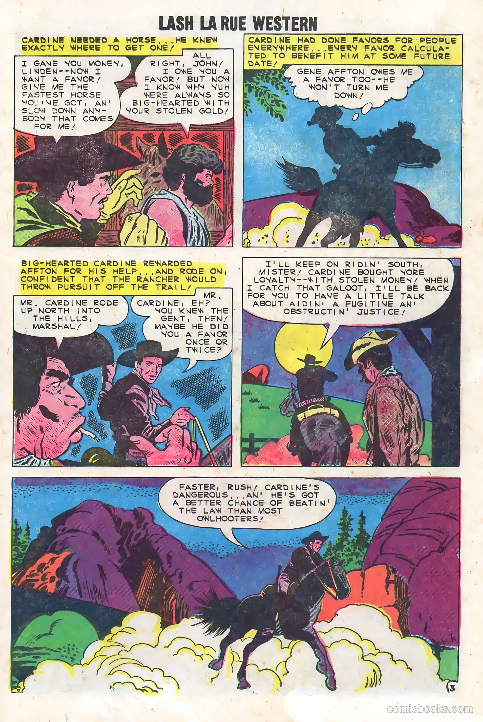 Lash Larue Western #74 — page 25 of 36