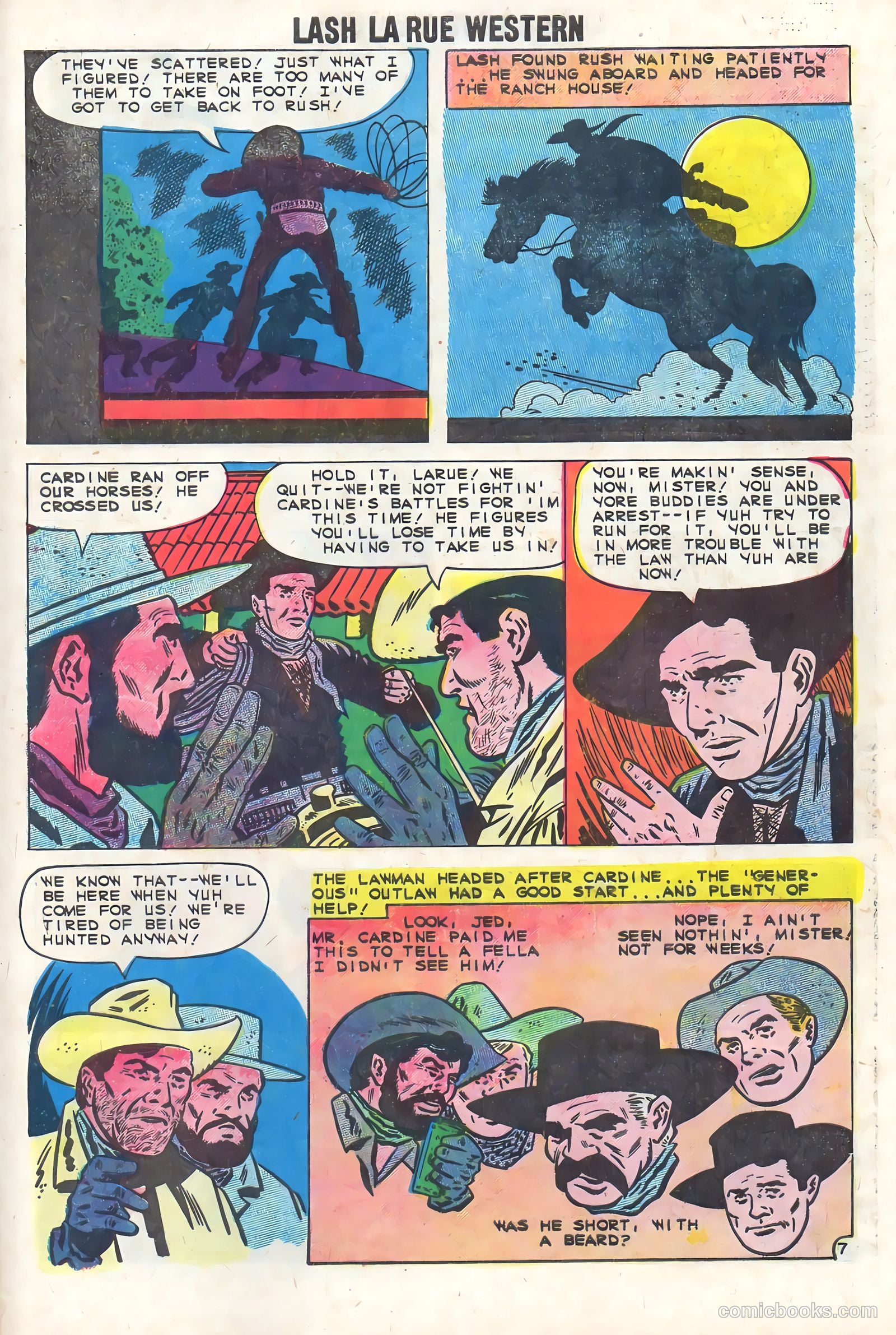 Lash Larue Western #74 — page 29 of 36