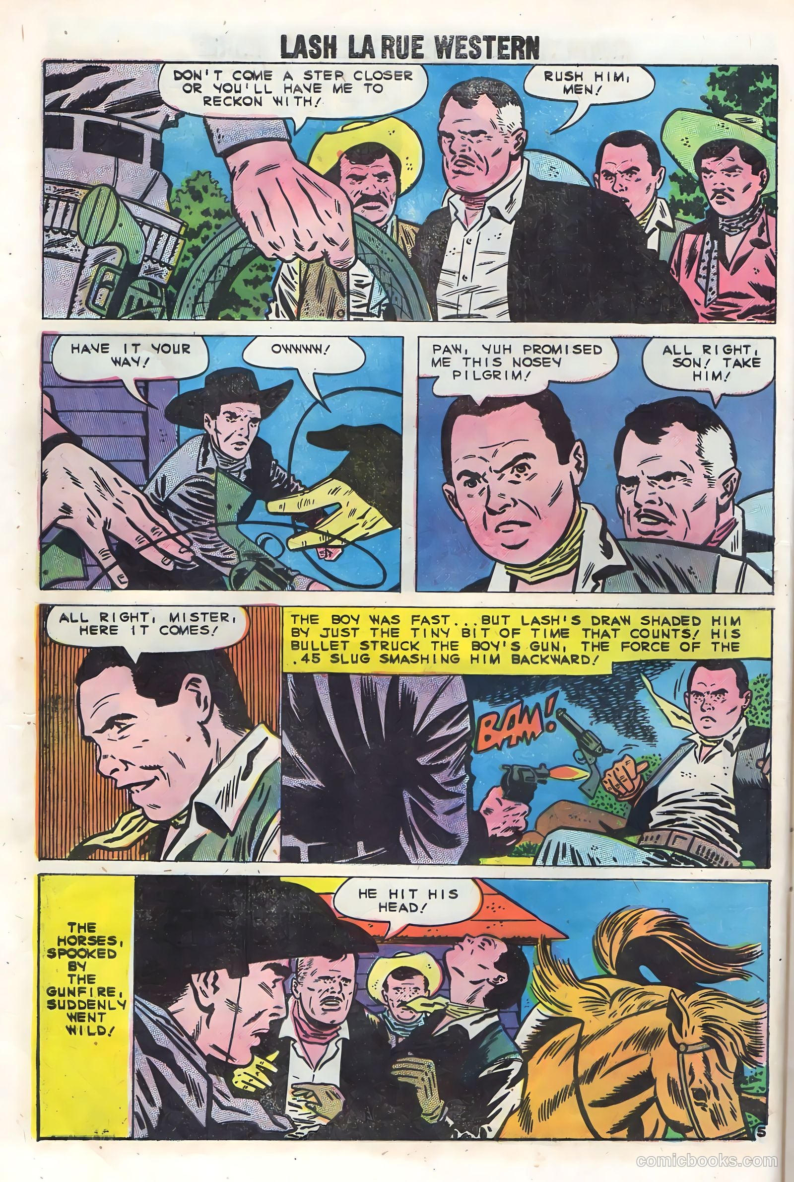 Lash Larue Western #75 — page 8 of 36
