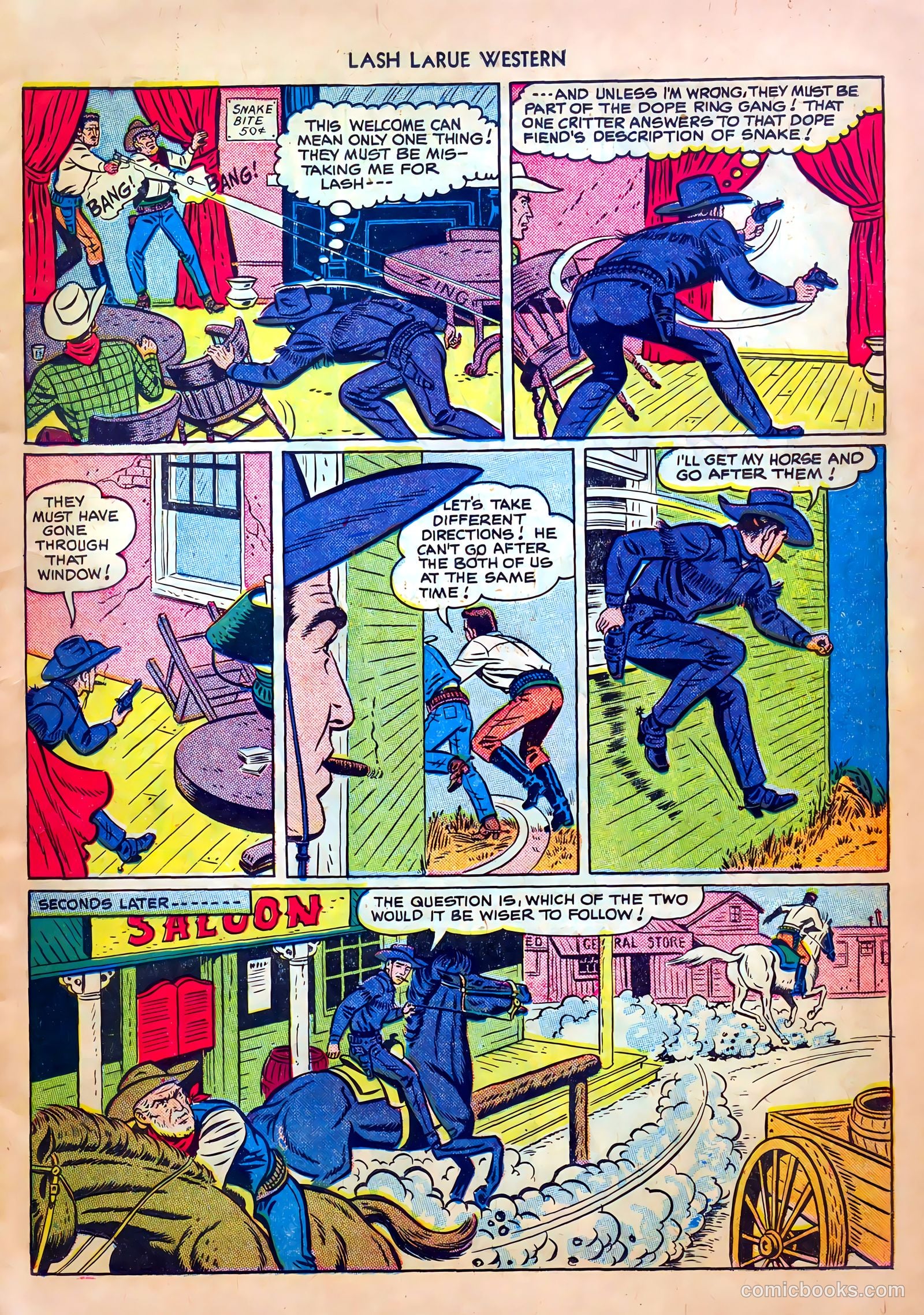 Lash LaRue Western #8 — page 11 of 52
