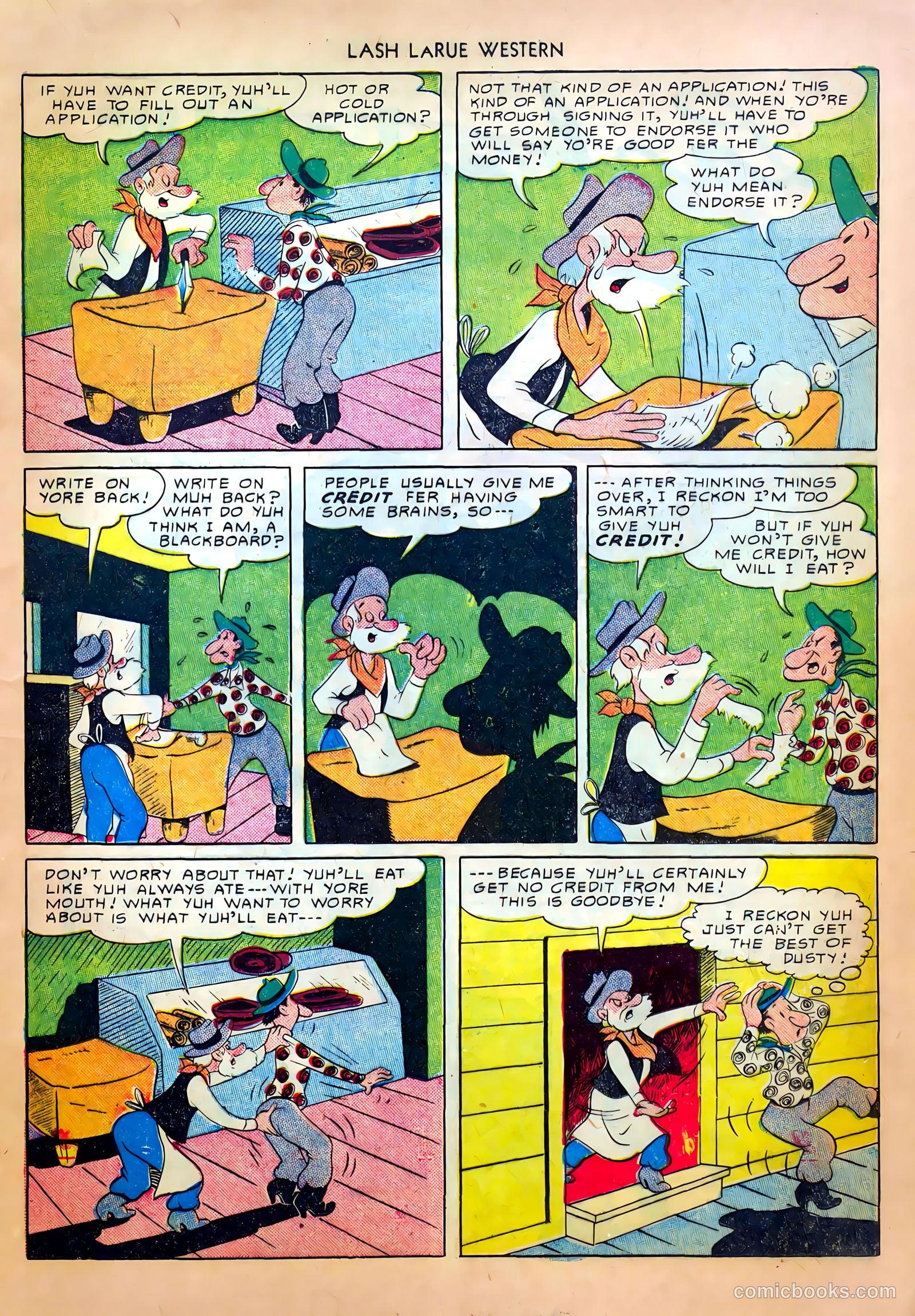 Lash LaRue Western #8 — page 17 of 52