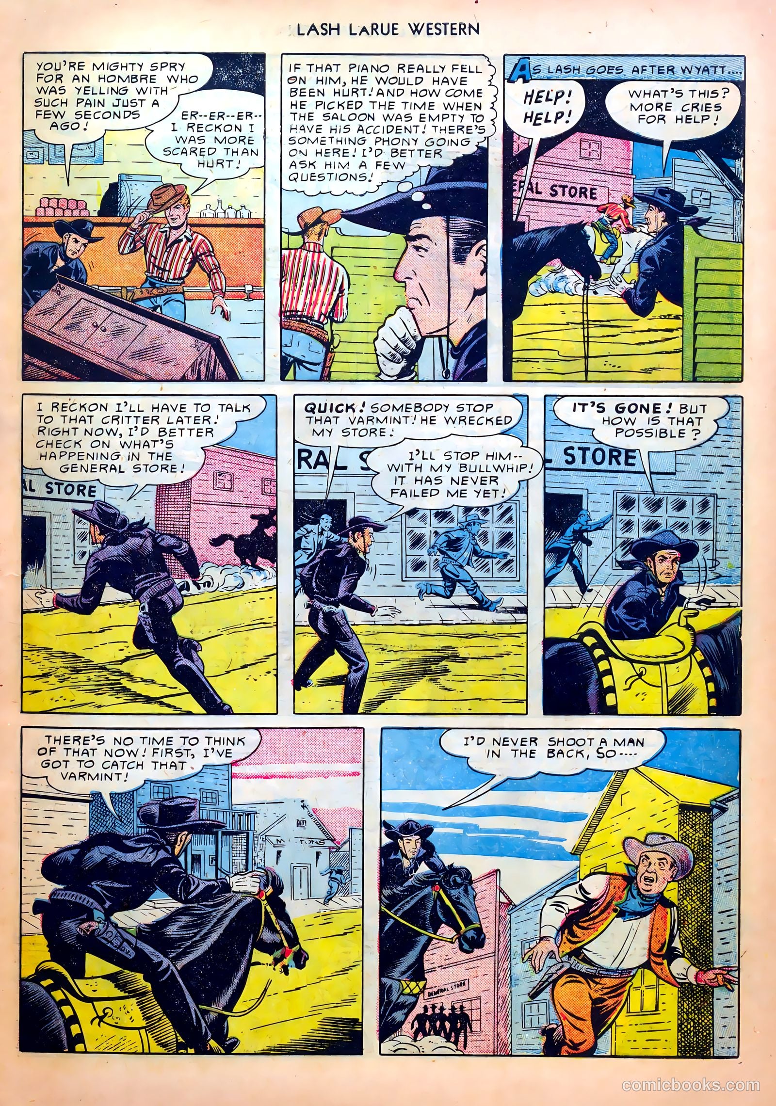Lash LaRue Western #8 — page 21 of 52