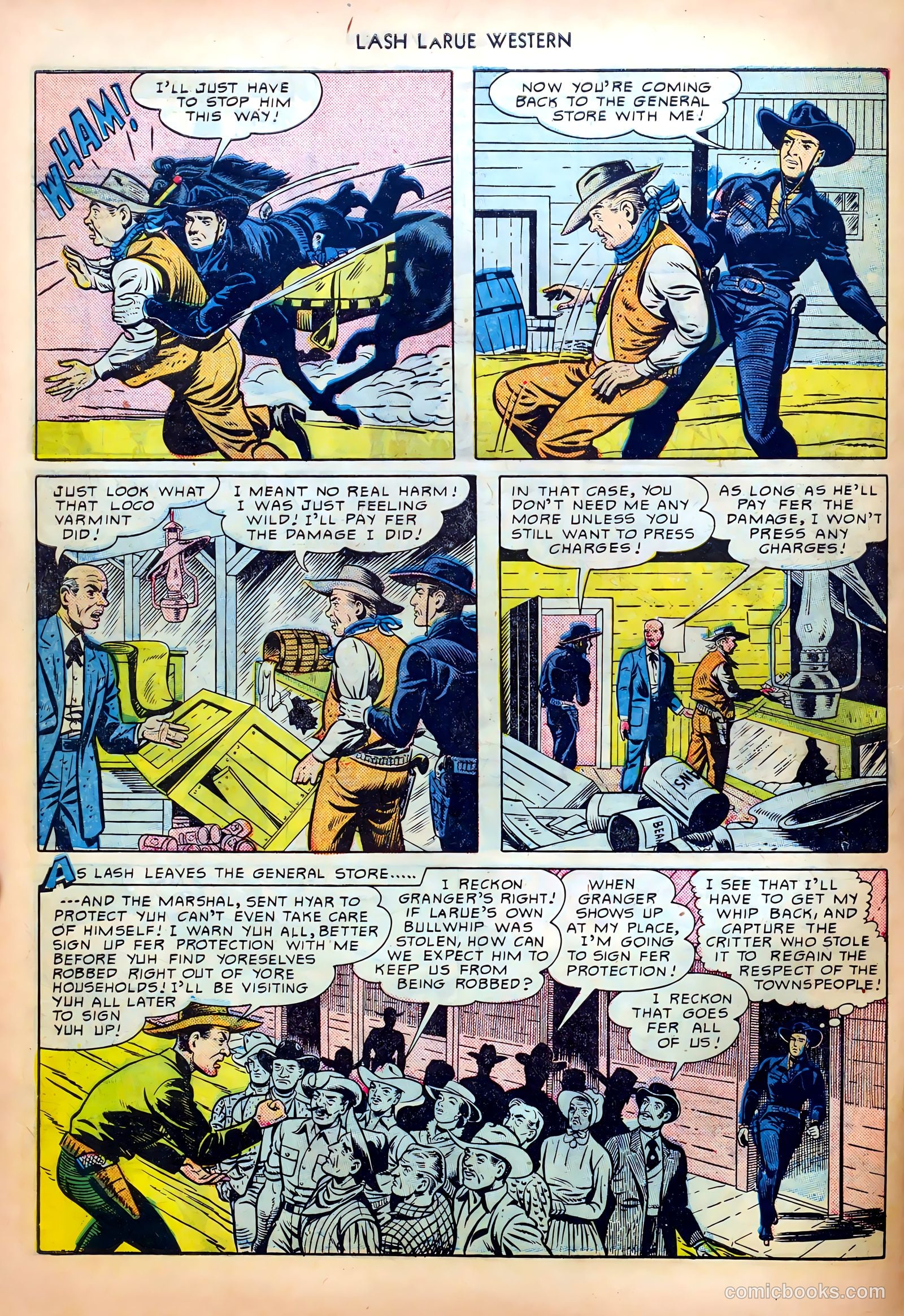 Lash LaRue Western #8 — page 22 of 52