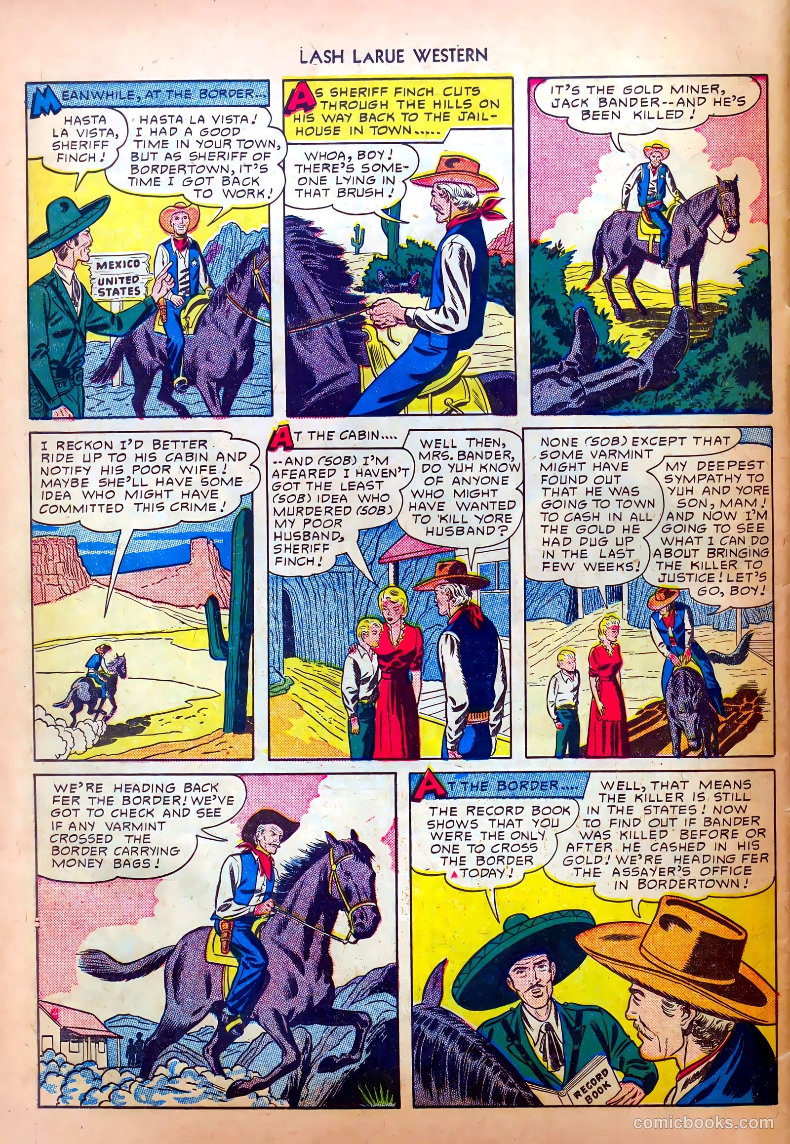 Lash LaRue Western #8 — page 42 of 52