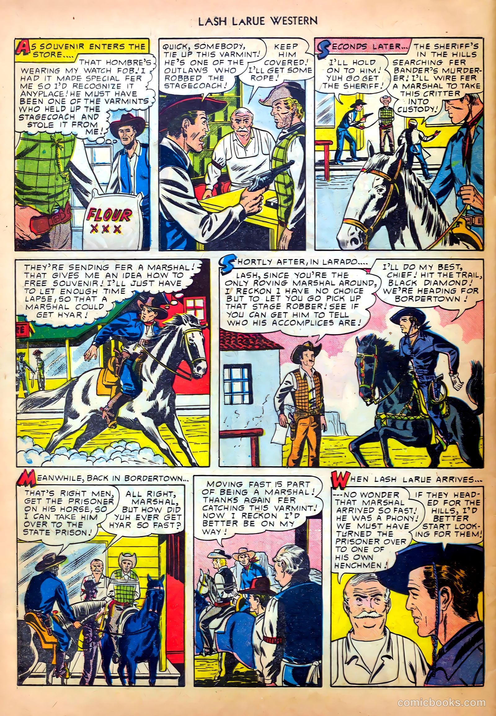 Lash LaRue Western #8 — page 44 of 52