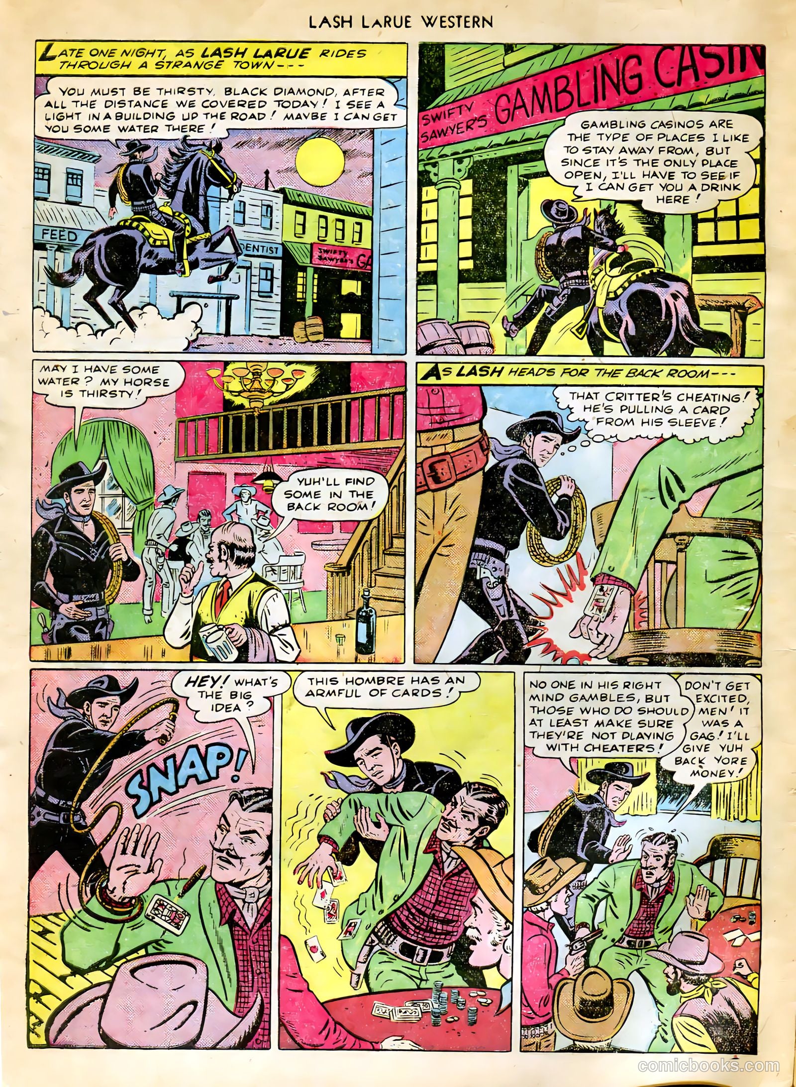 Lash LaRue Western #9 — page 4 of 36