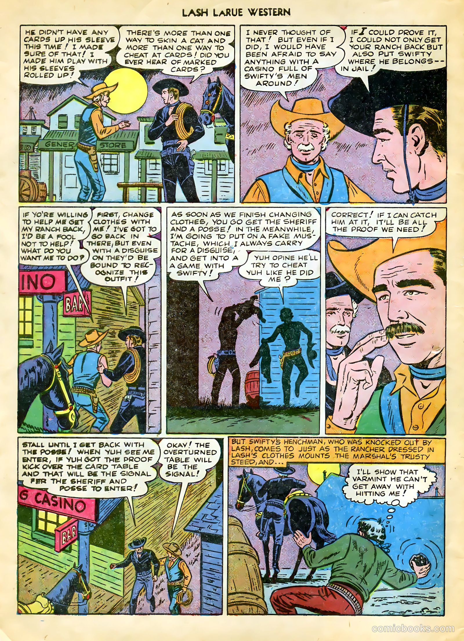 Lash LaRue Western #9 — page 6 of 36