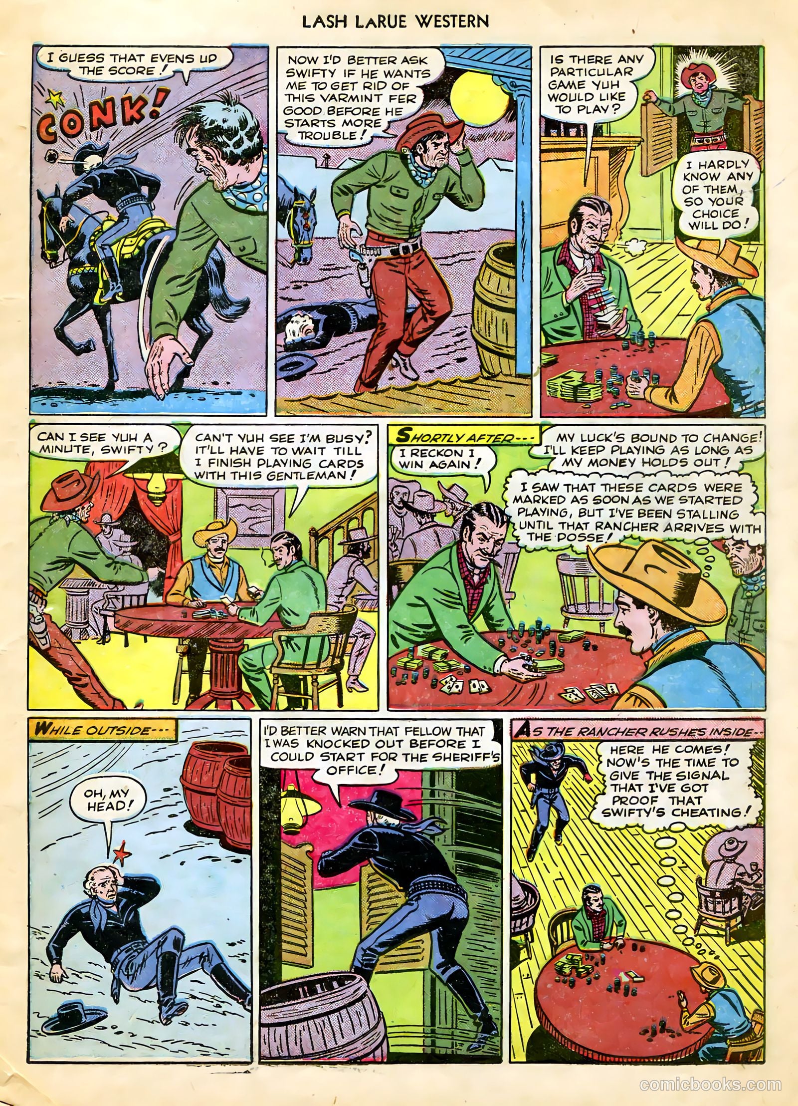 Lash LaRue Western #9 — page 7 of 36