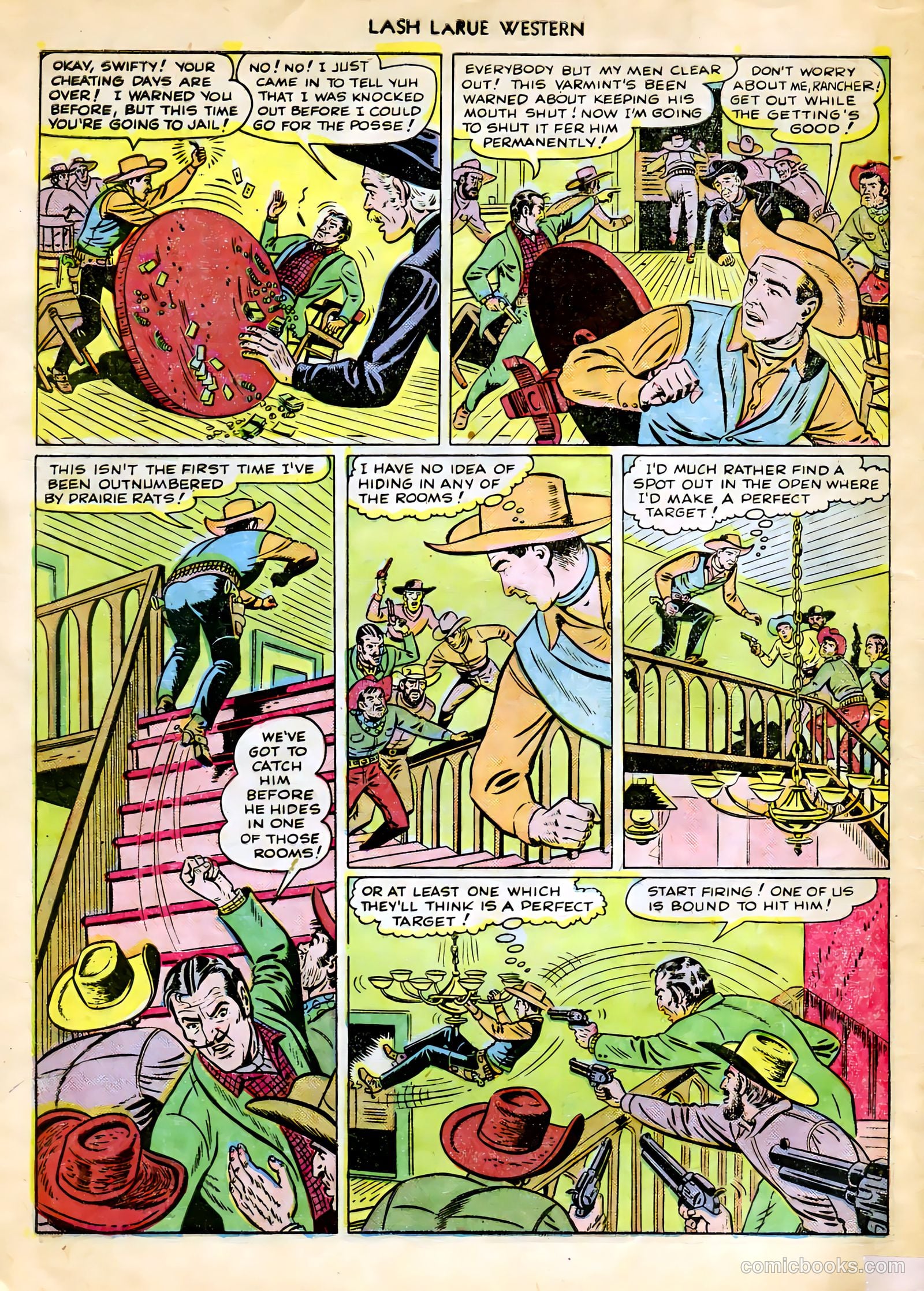 Lash LaRue Western #9 — page 8 of 36