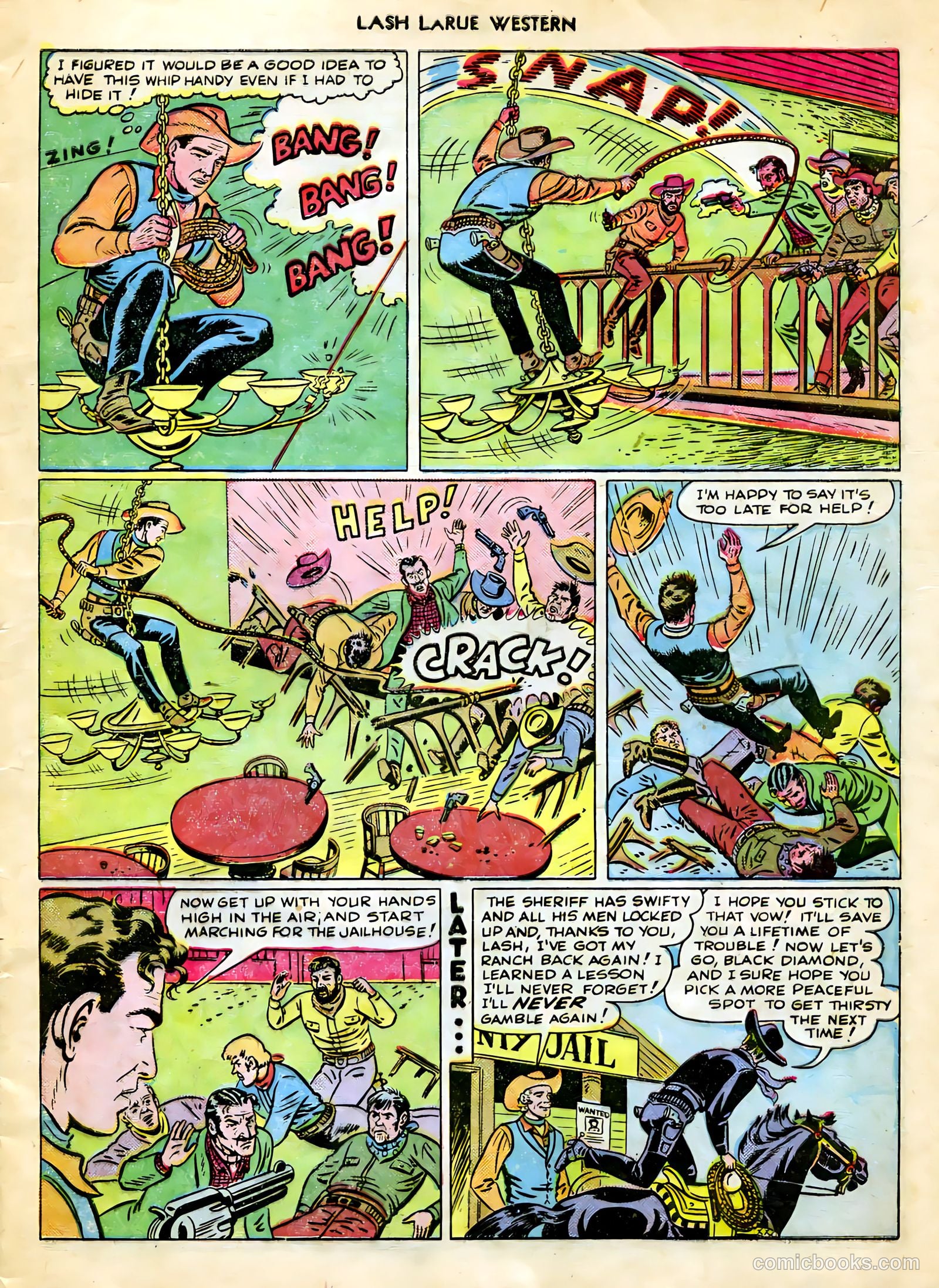 Lash LaRue Western #9 — page 9 of 36