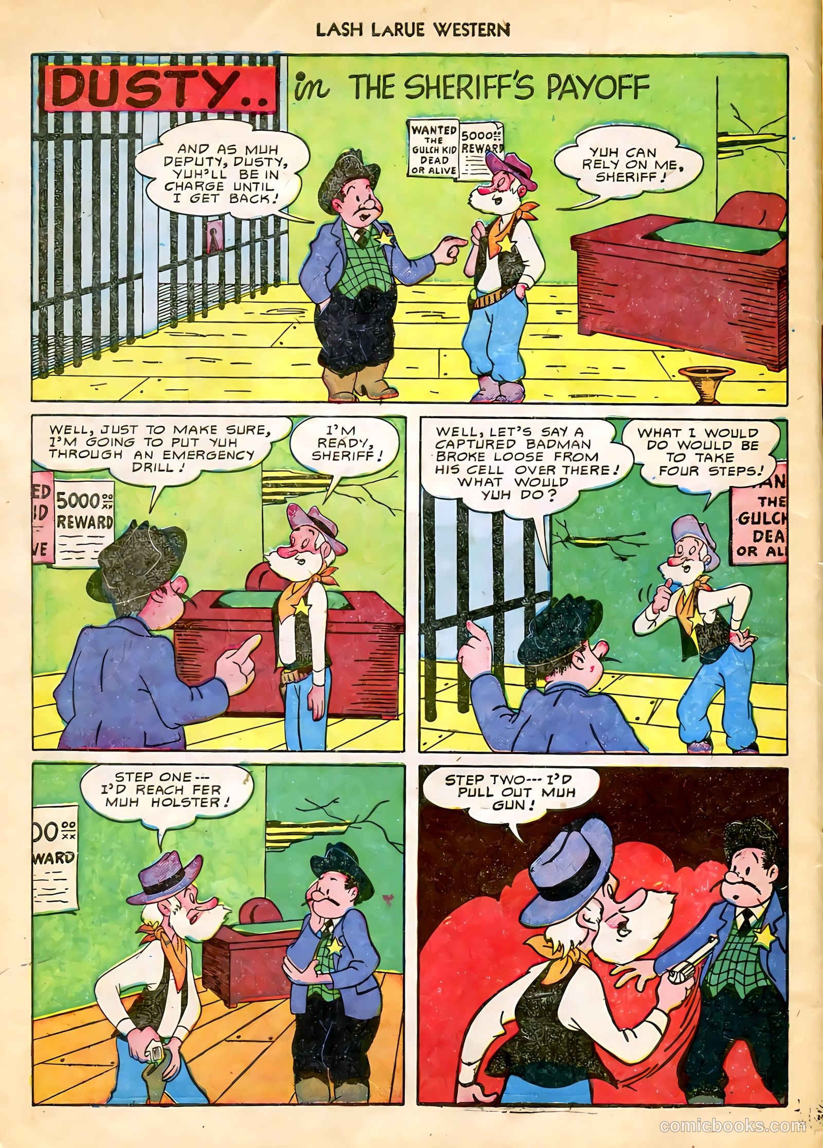 Lash LaRue Western #9 — page 10 of 36