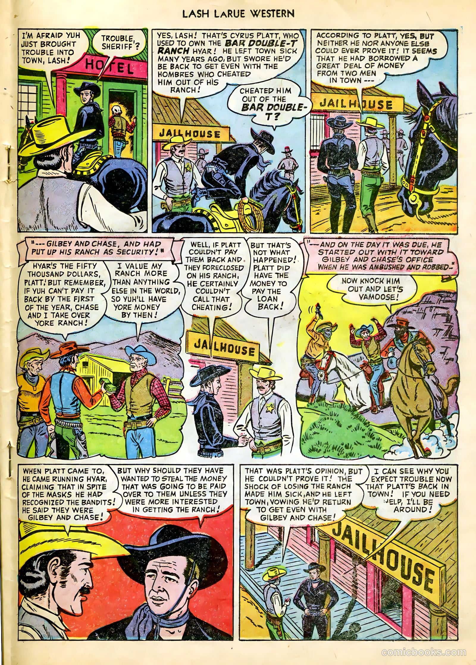 Lash LaRue Western #9 — page 19 of 36