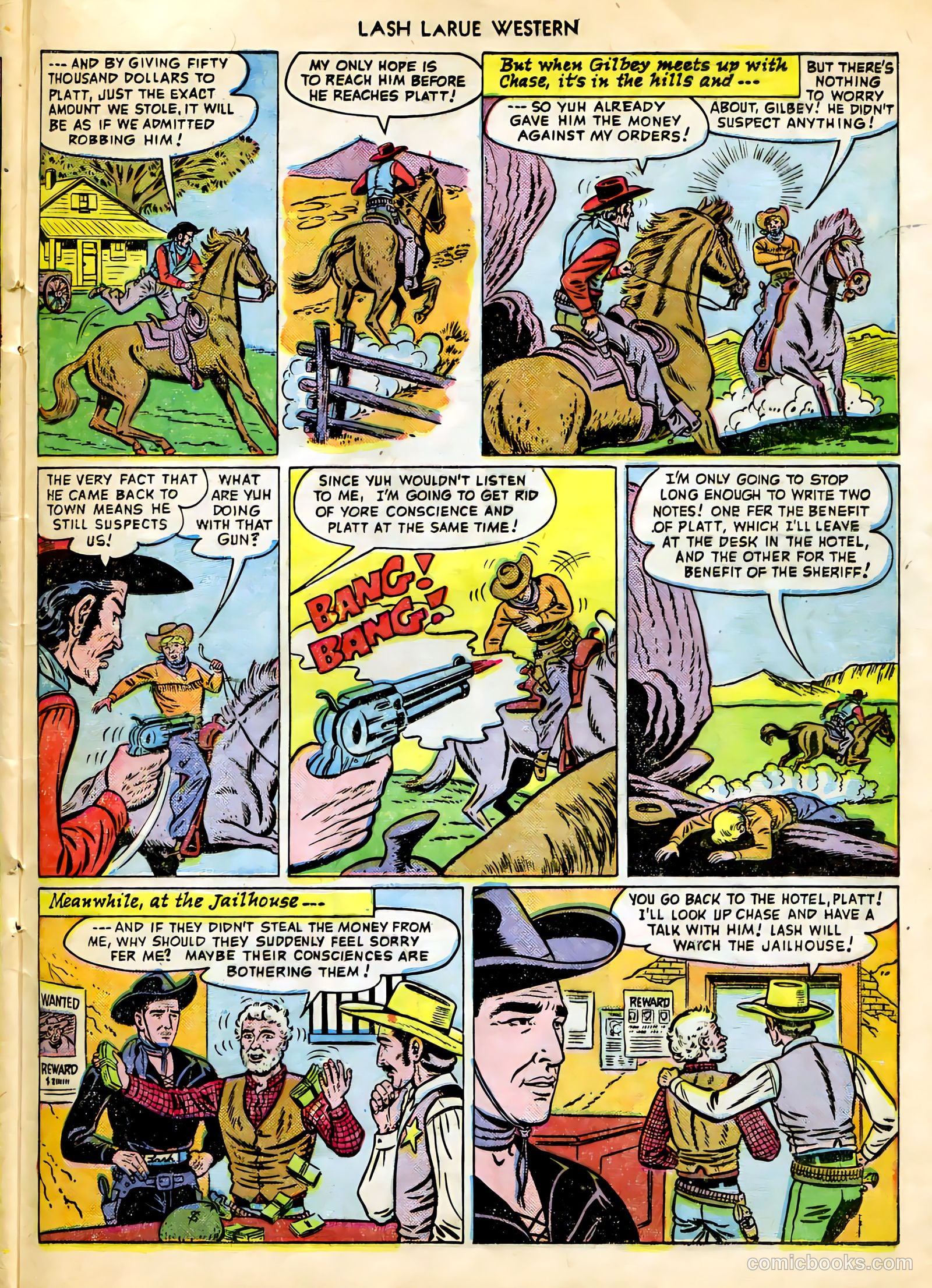 Lash LaRue Western #9 — page 21 of 36