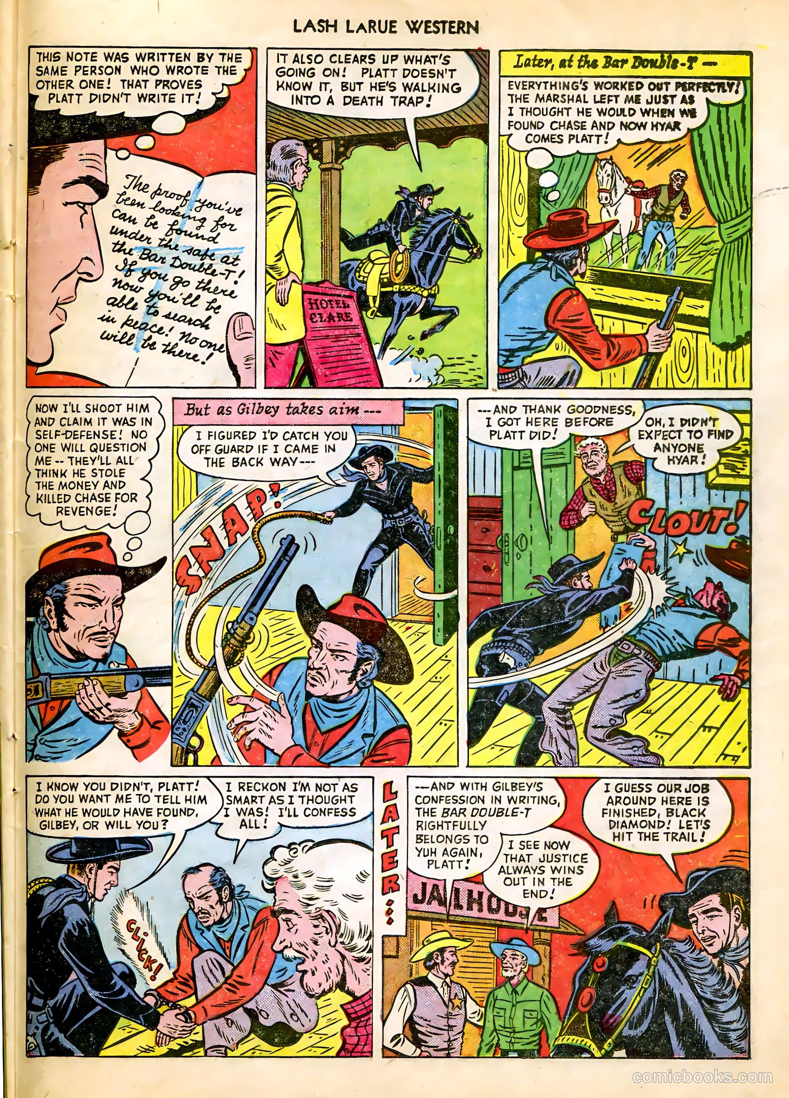 Lash LaRue Western #9 — page 23 of 36