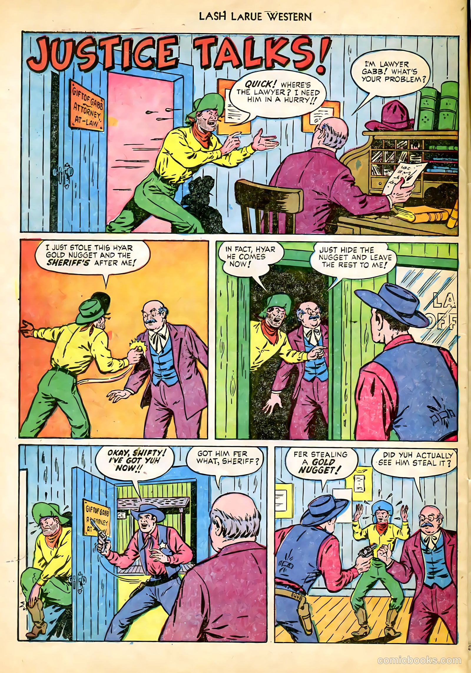 Lash LaRue Western #9 — page 26 of 36
