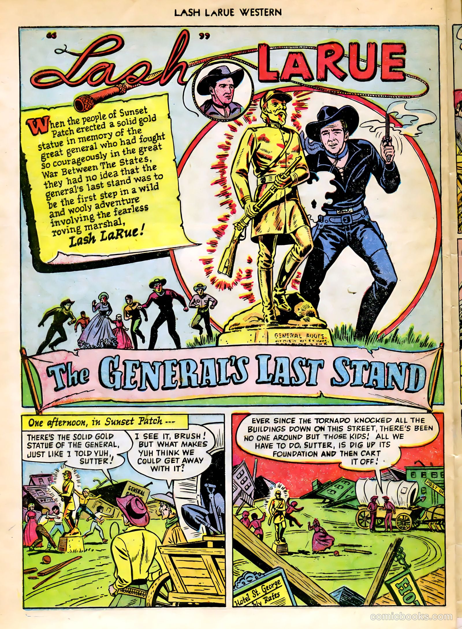 Lash LaRue Western #9 — page 28 of 36
