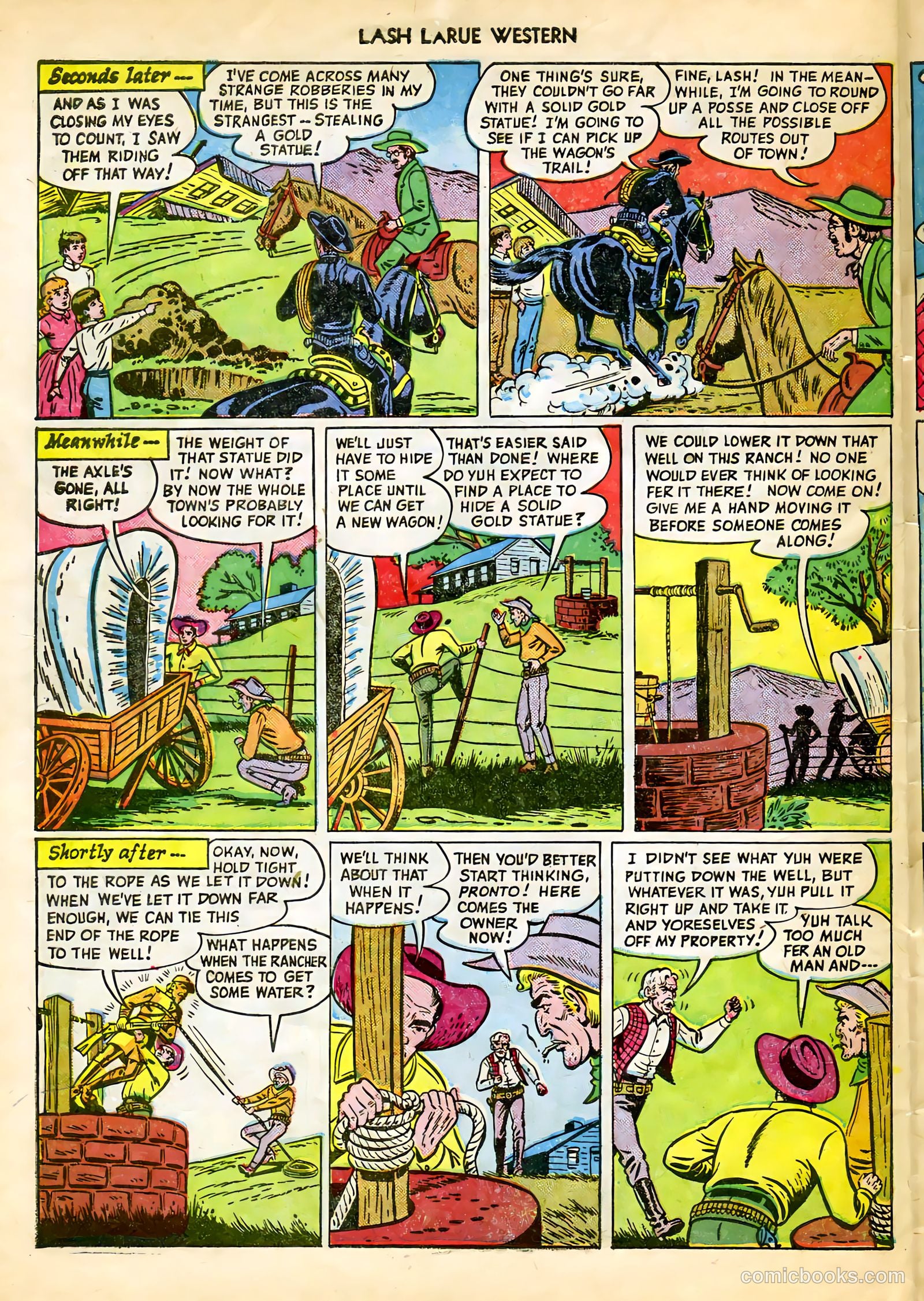 Lash LaRue Western #9 — page 30 of 36