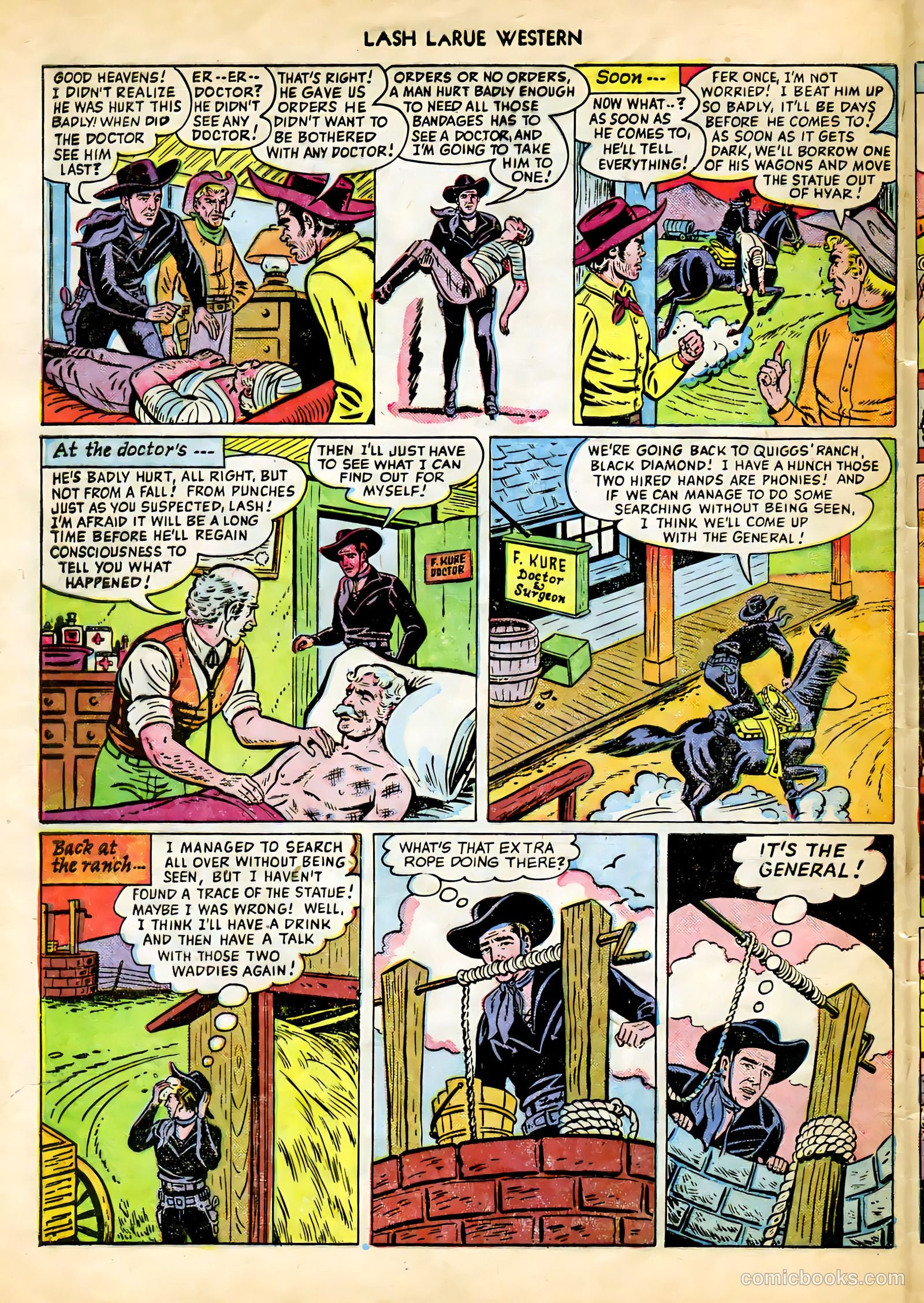 Lash LaRue Western #9 — page 32 of 36