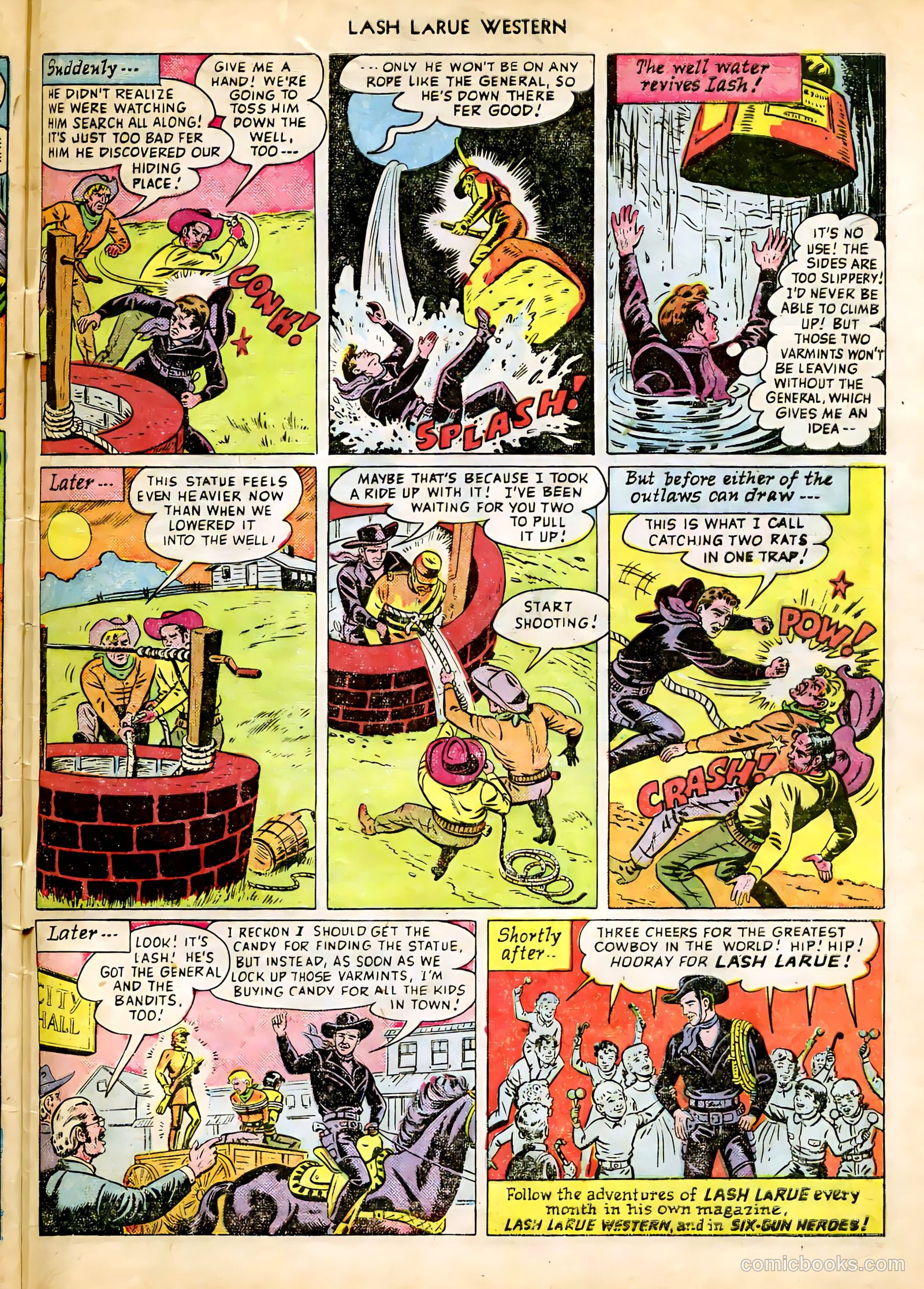 Lash LaRue Western #9 — page 33 of 36