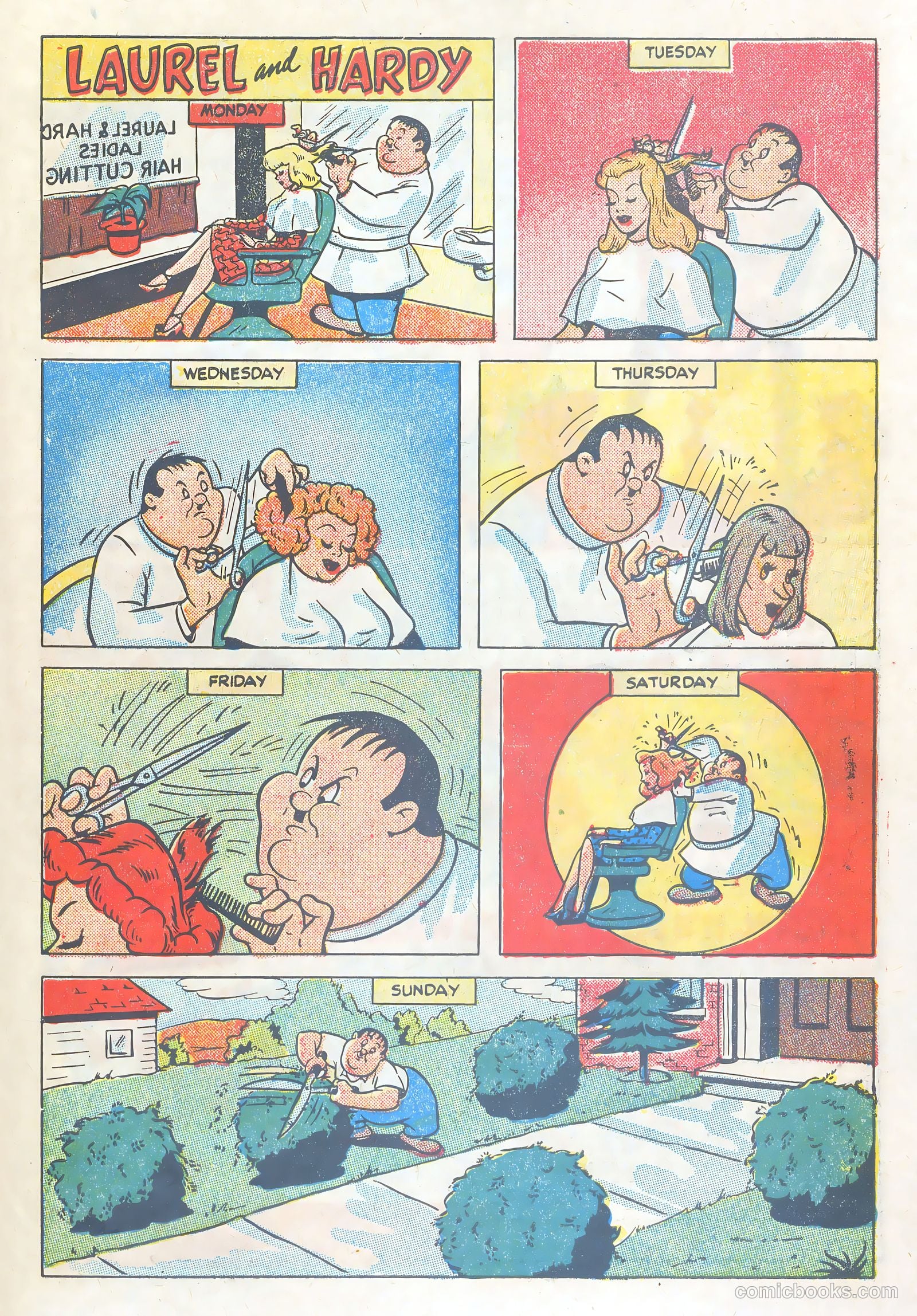Laurel and Hardy Comics #1 — page 33 of 36