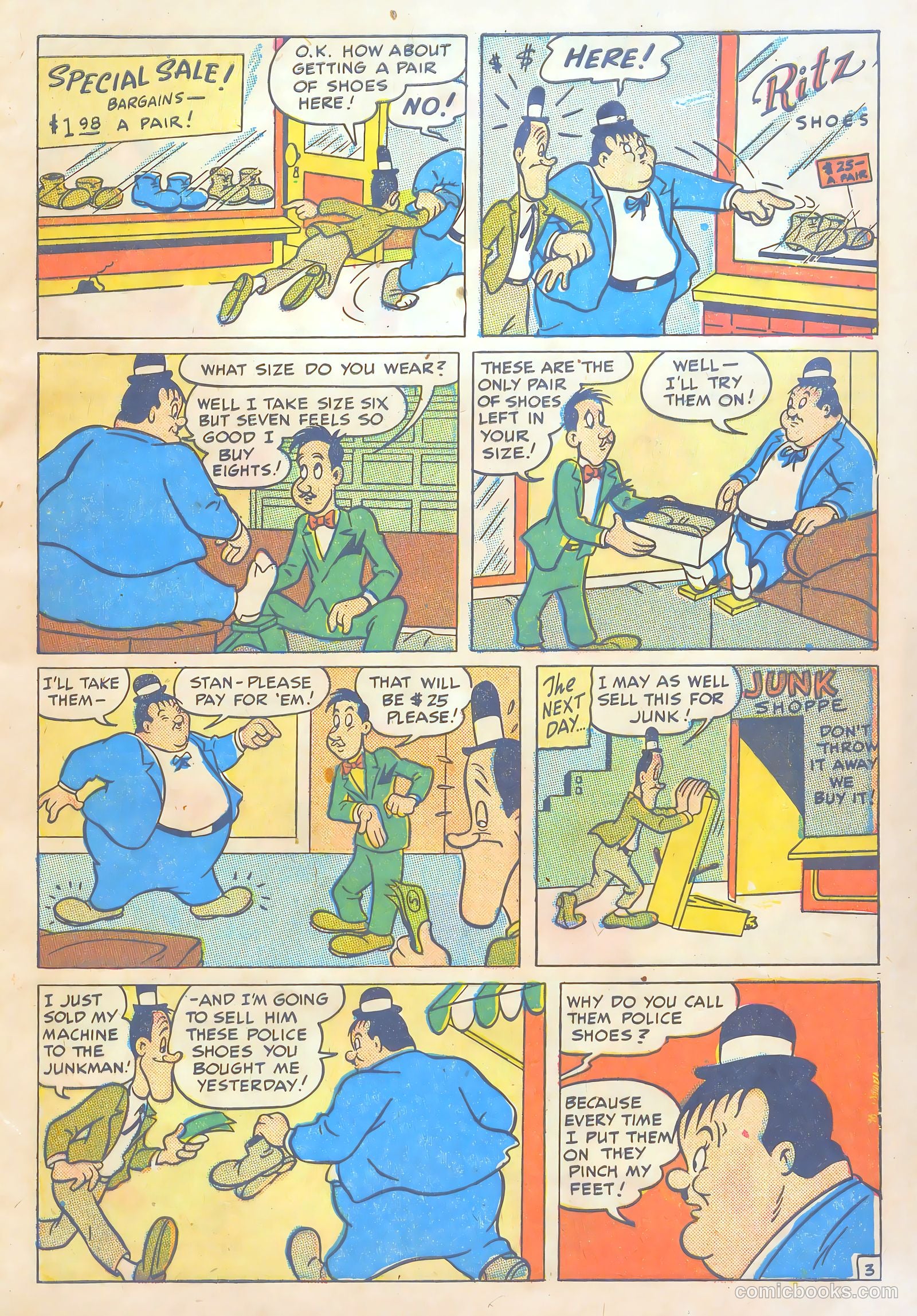 Laurel and Hardy Comics #3 — page 5 of 36