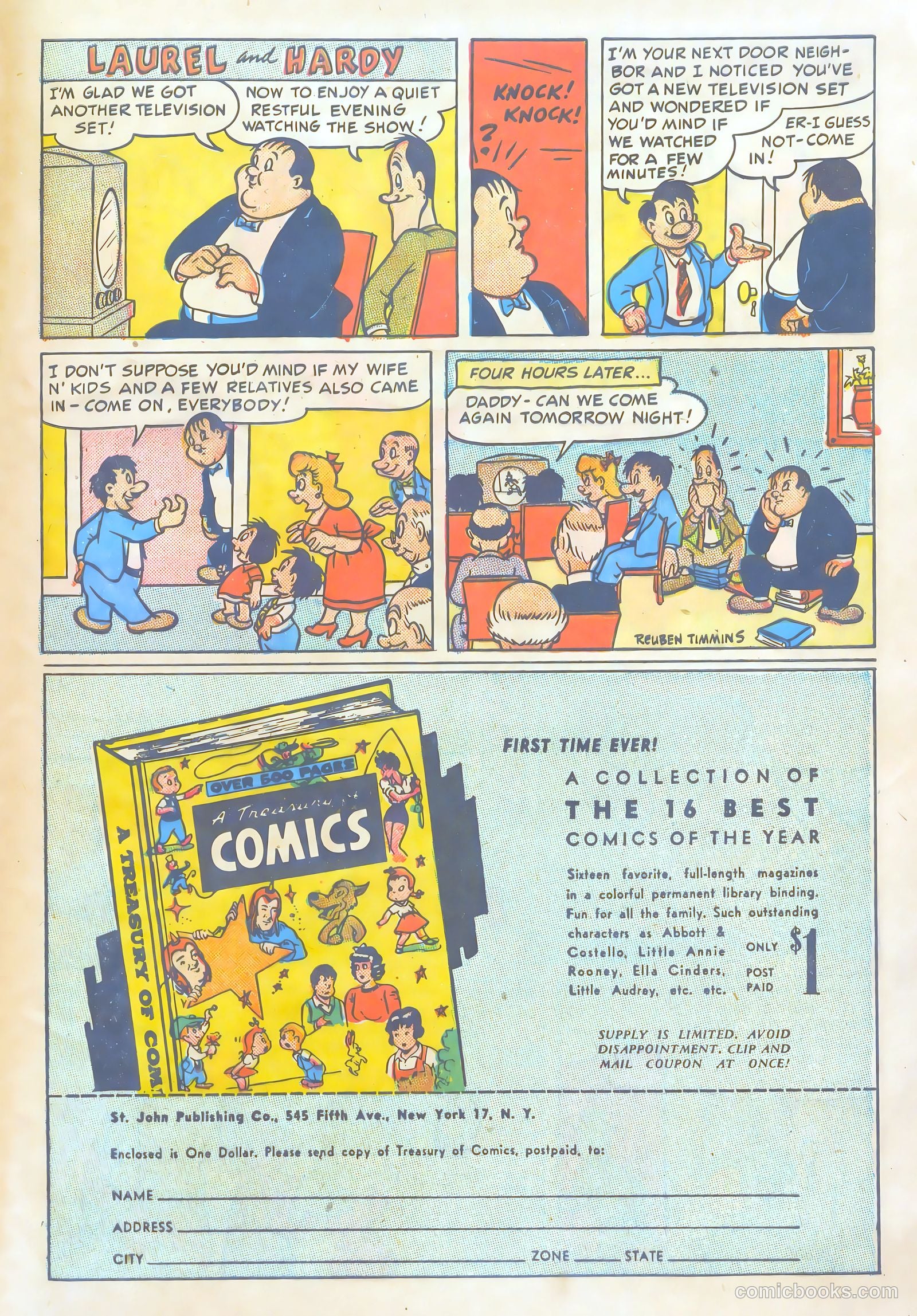 Laurel and Hardy Comics #3 — page 33 of 36