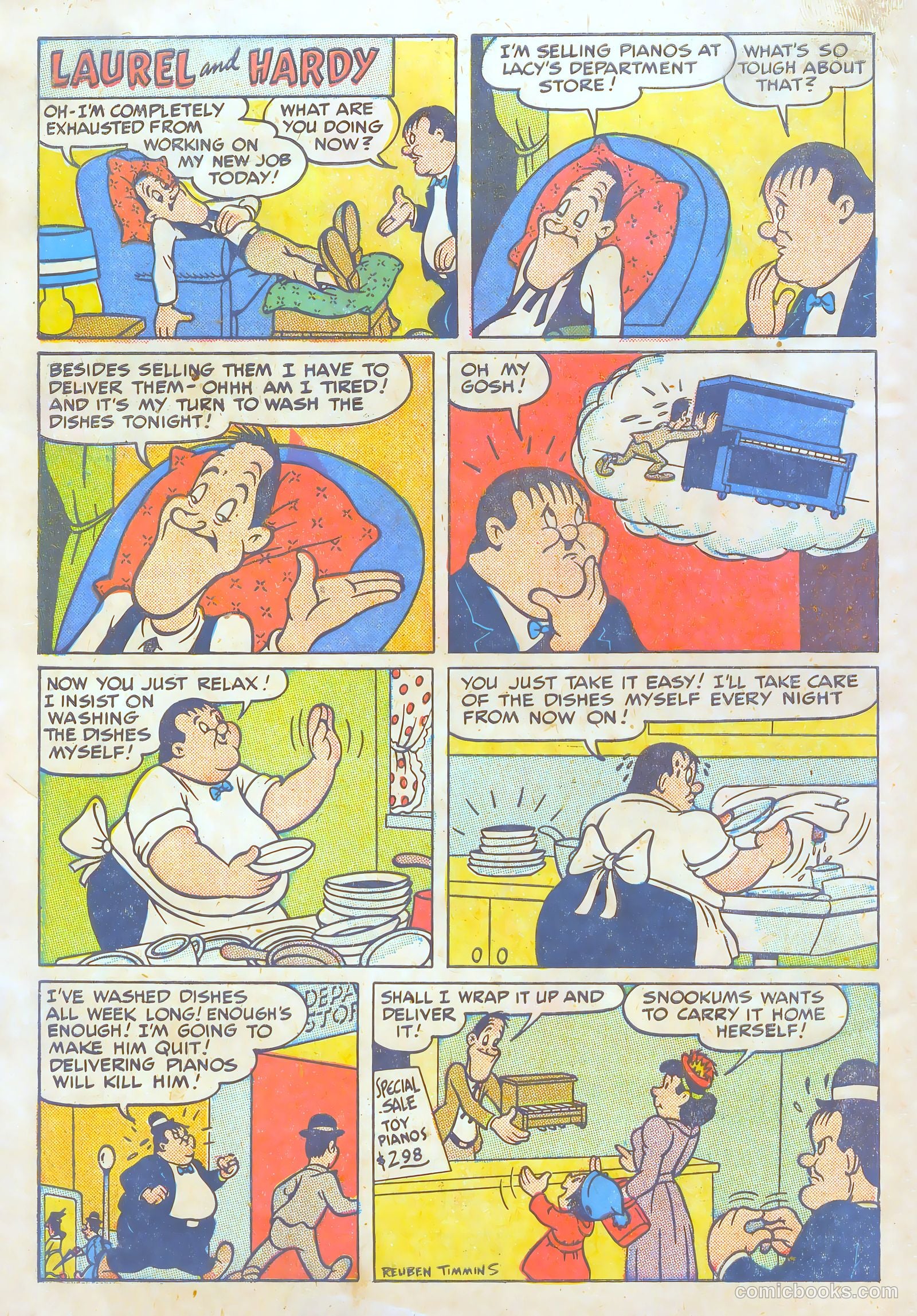 Laurel and Hardy Comics #3 — page 34 of 36