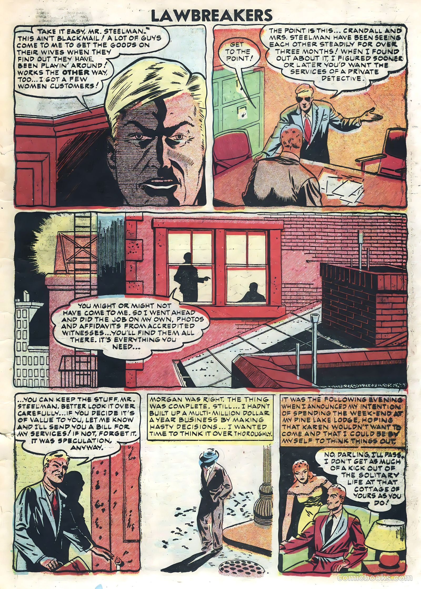 Lawbreakers Suspense Stories #10 — page 19 of 36