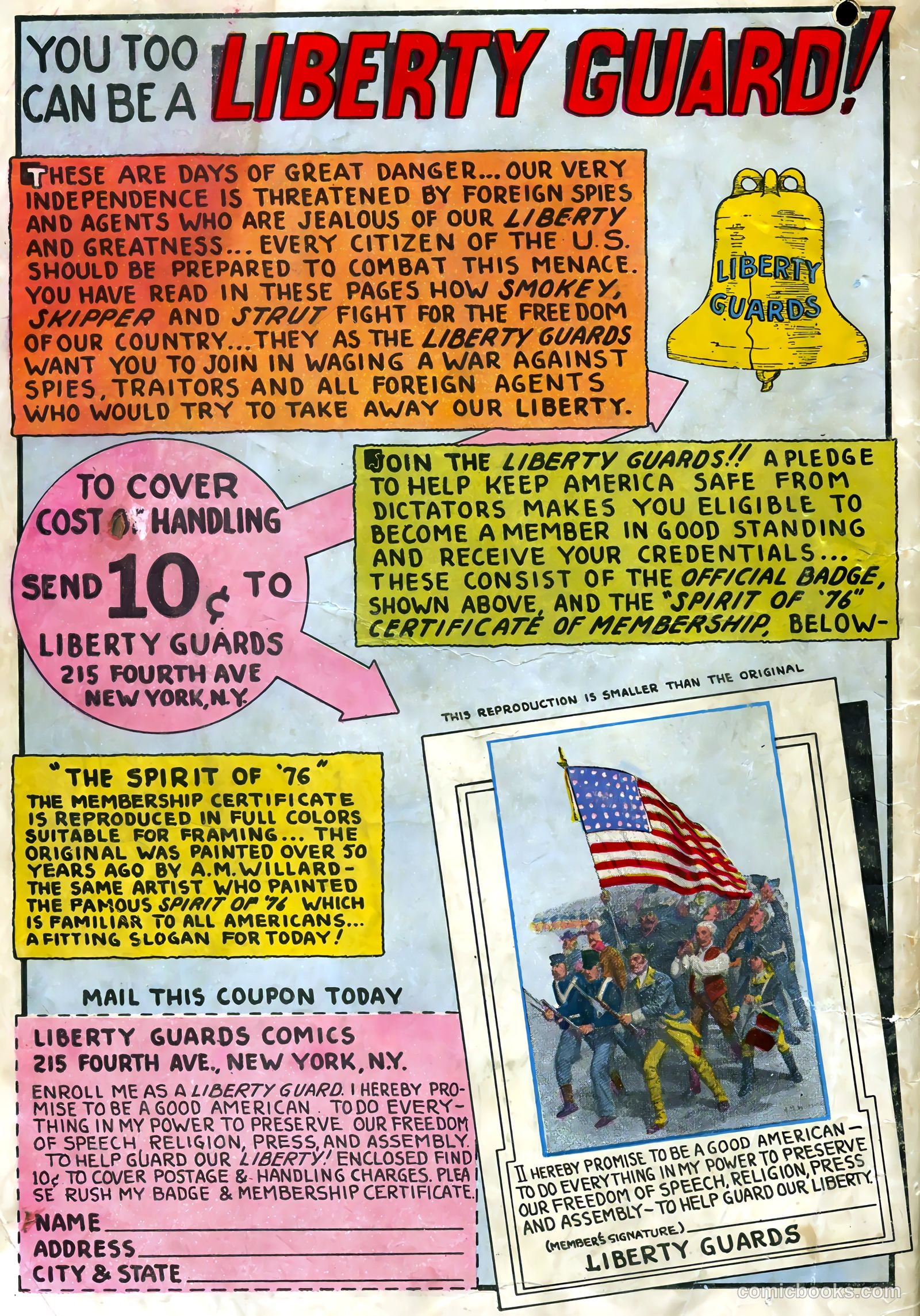 Liberty Scouts Comics #3 — page 68 of 68