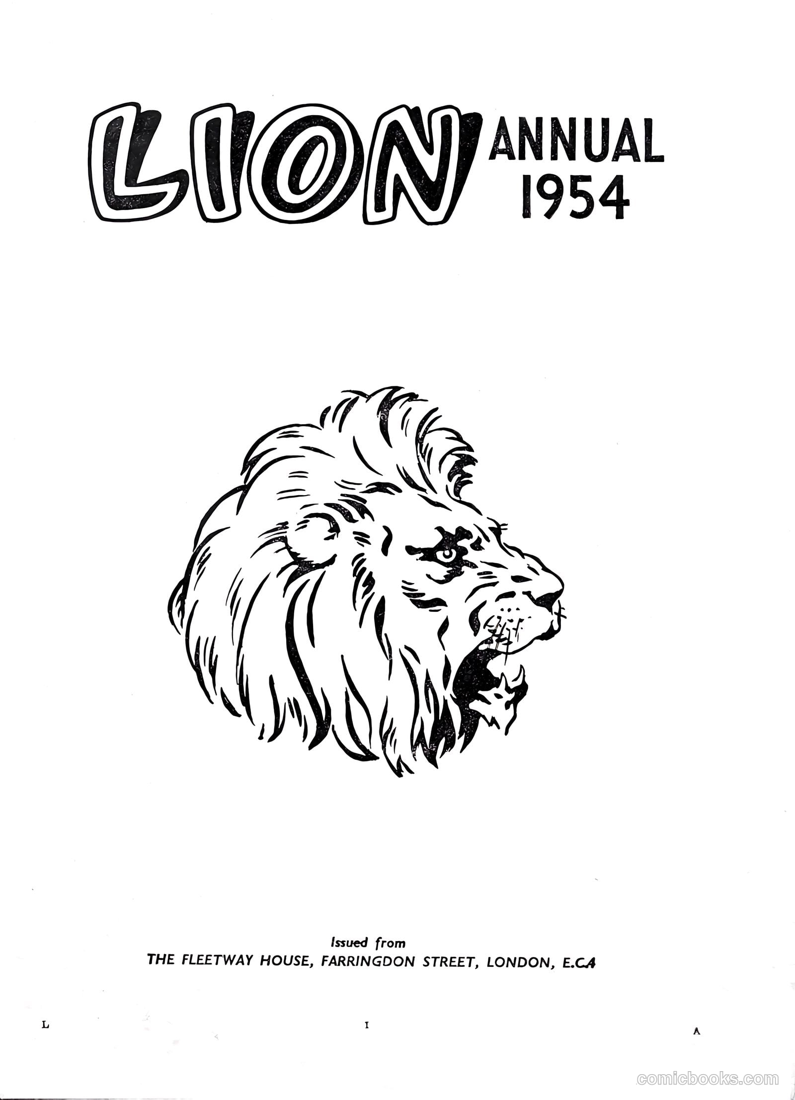 Lion Annual #1954 — page 3 of 147