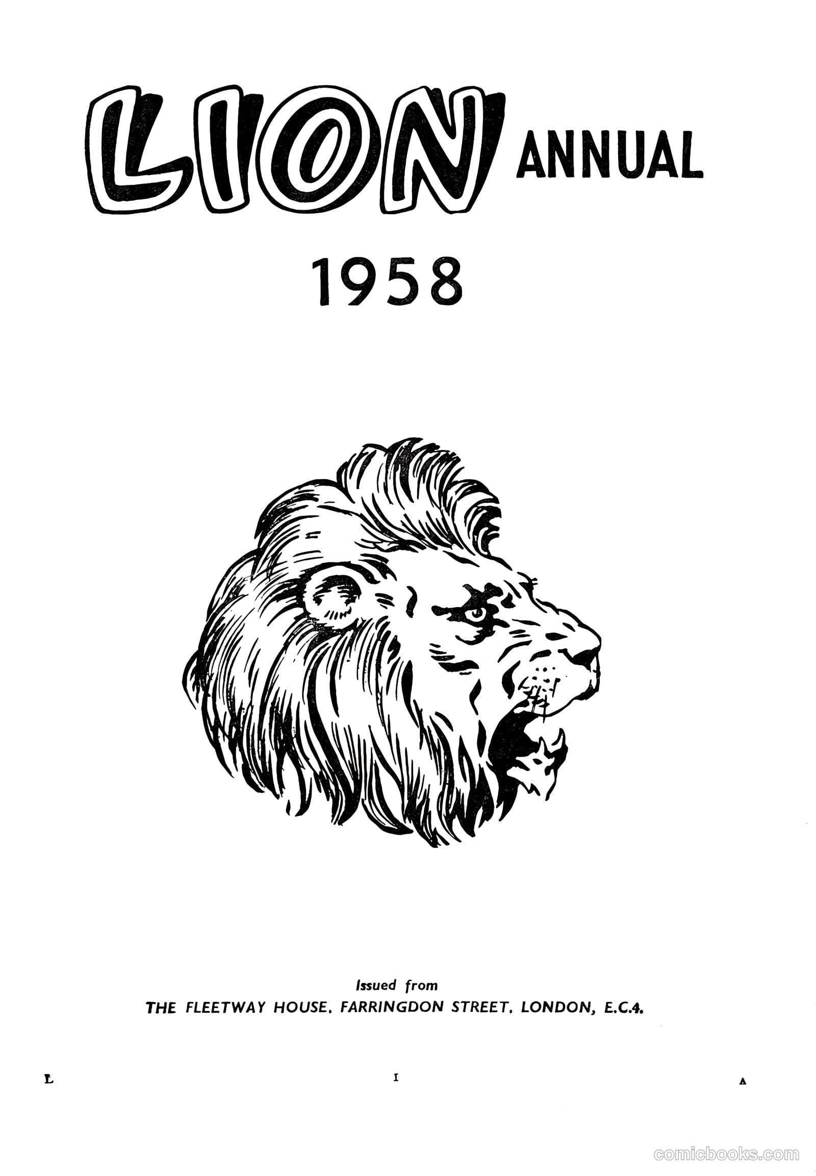 Lion Annual #1958 — page 5 of 163