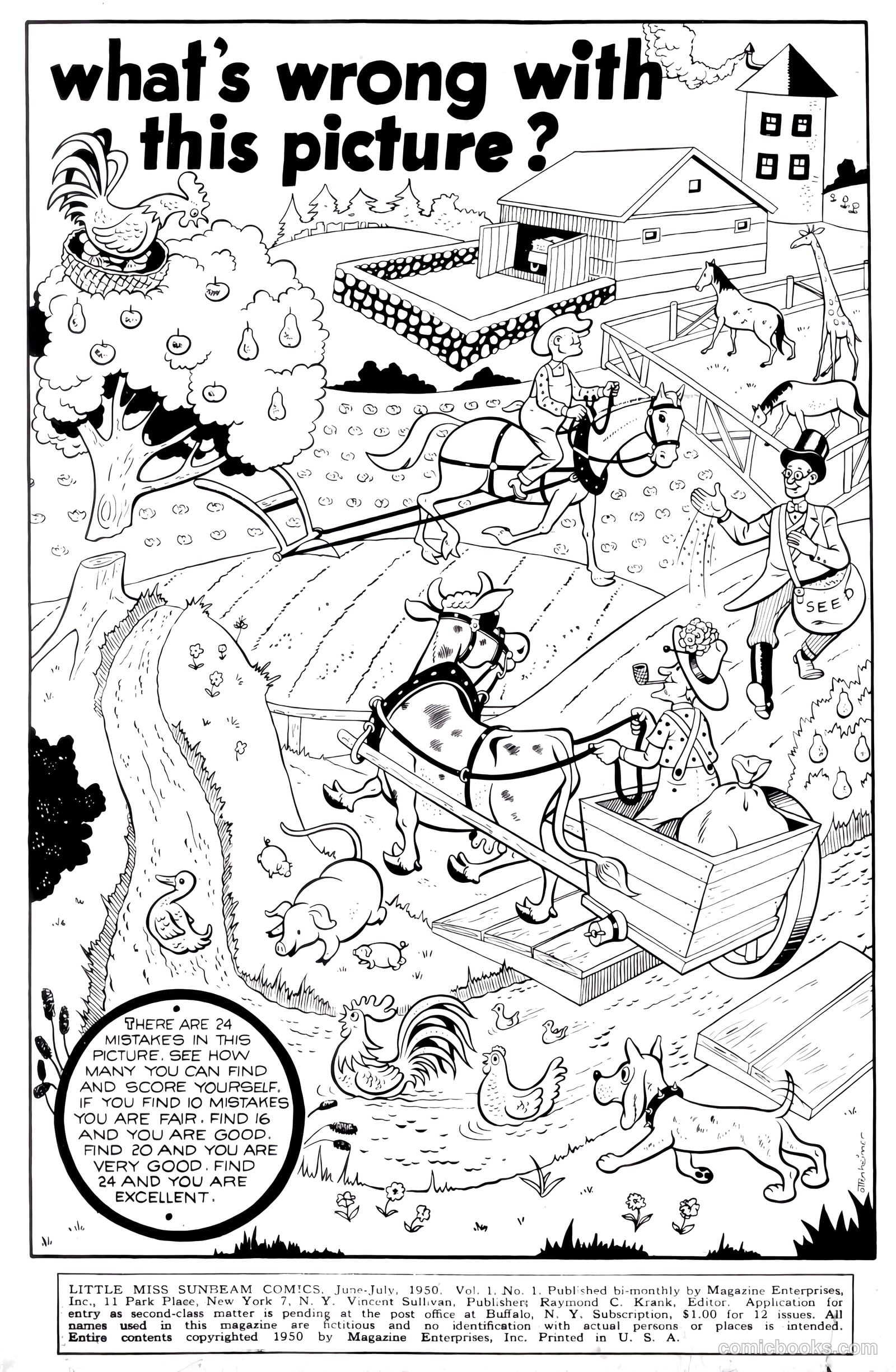 Little Miss Sunbeam Comics #1 — page 2 of 36