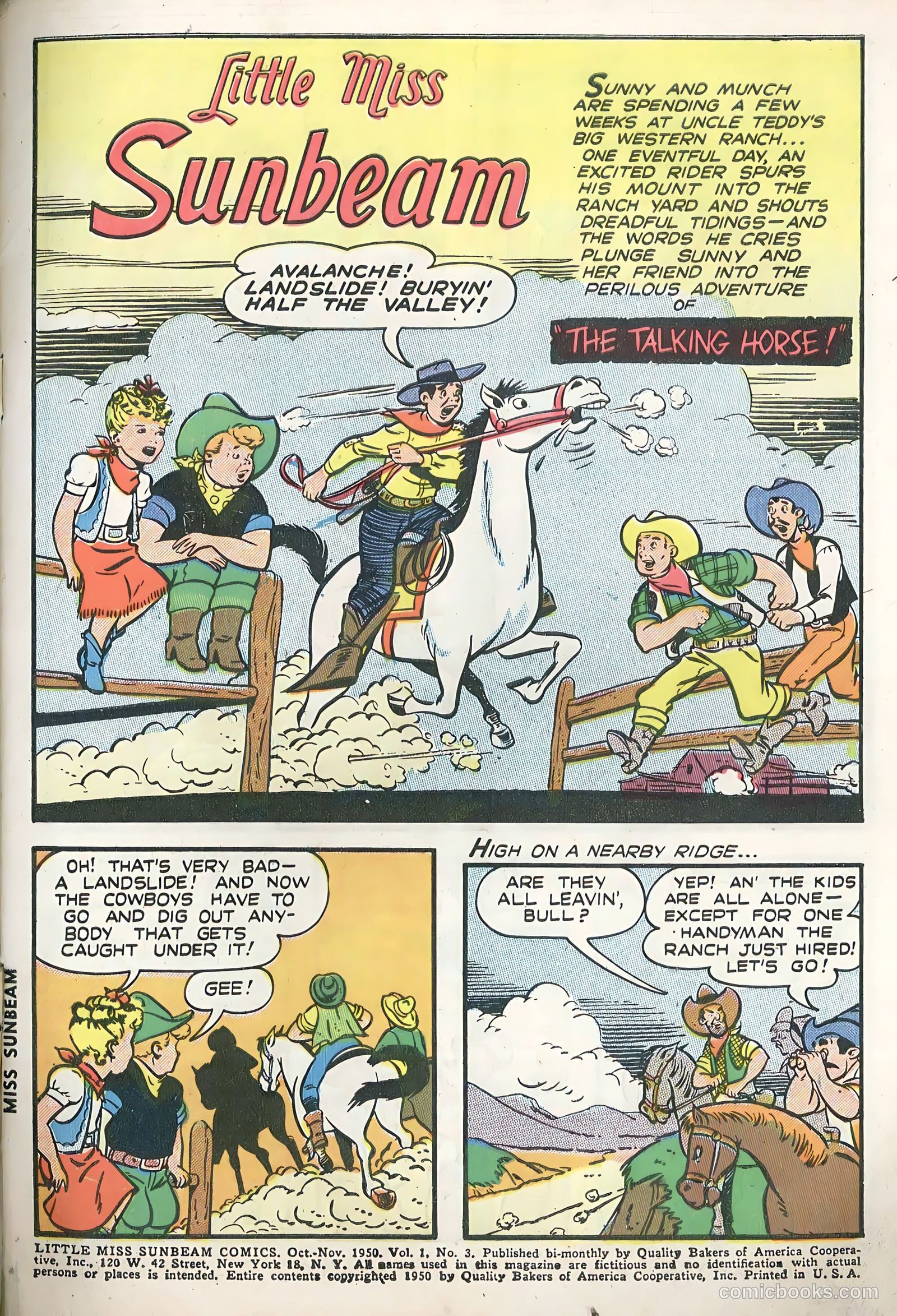Little Miss Sunbeam Comics #3 — page 3 of 36