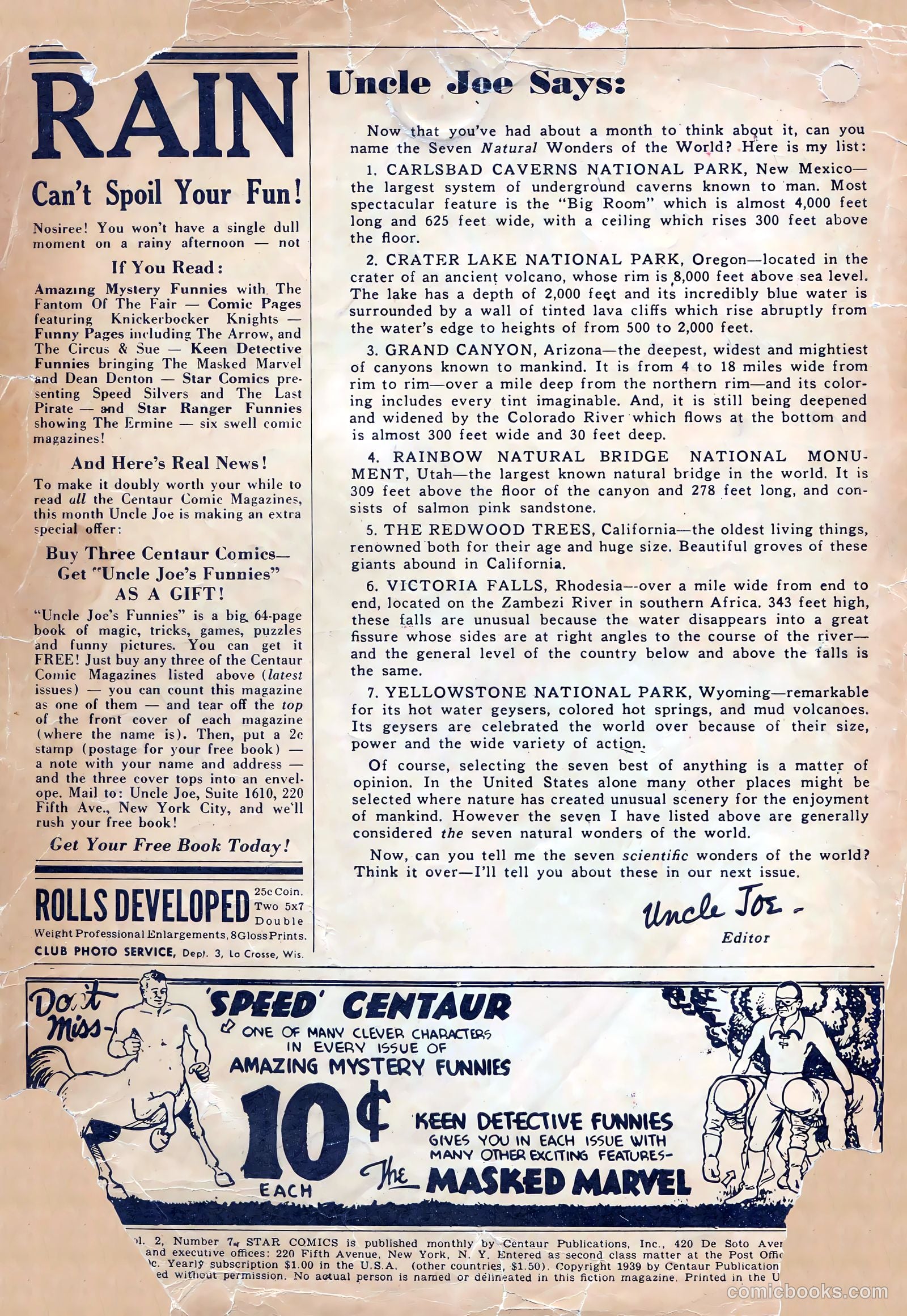 Lone Star Comics #7 — page 2 of 52