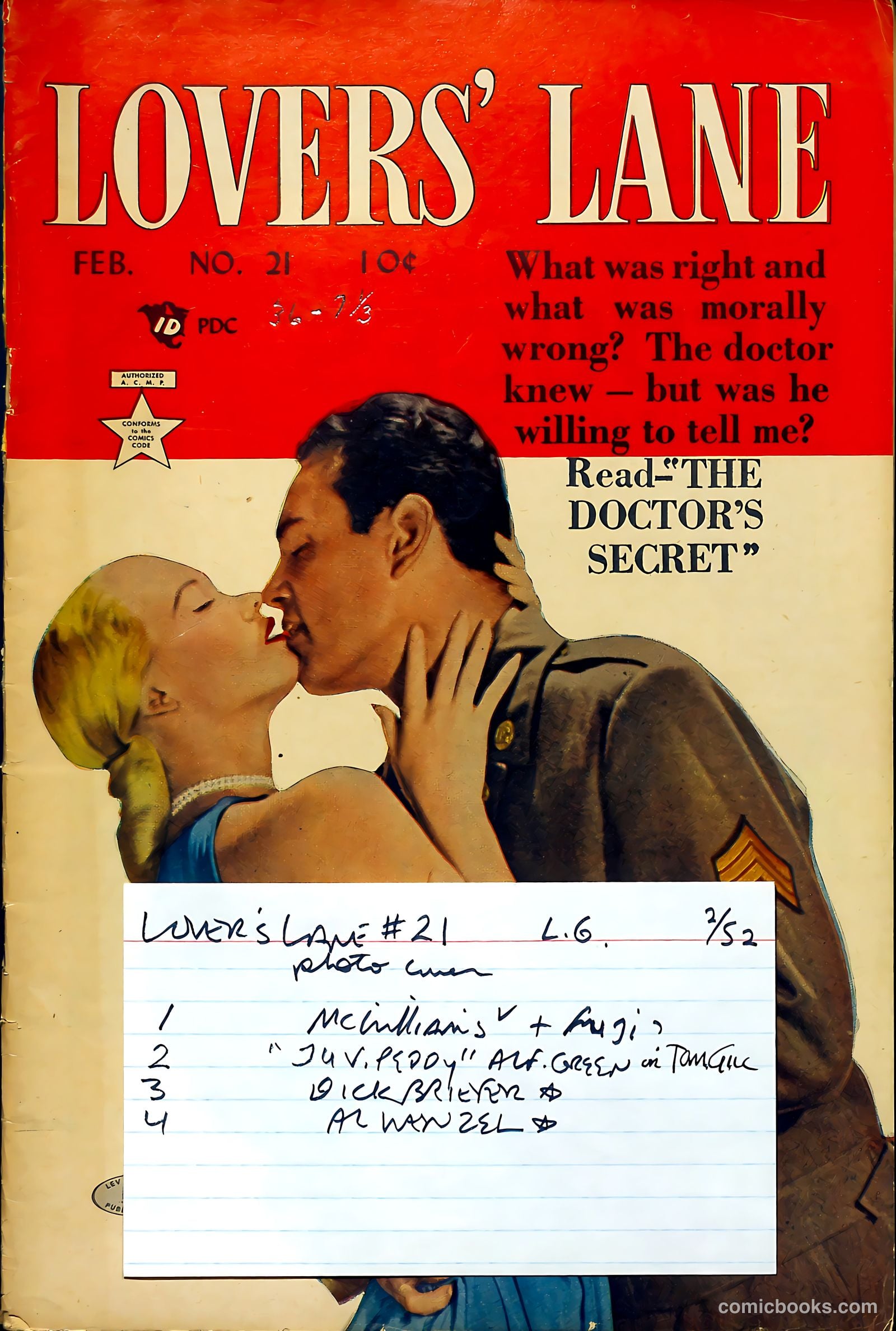 Lovers' Lane #21 — page 37 of 37