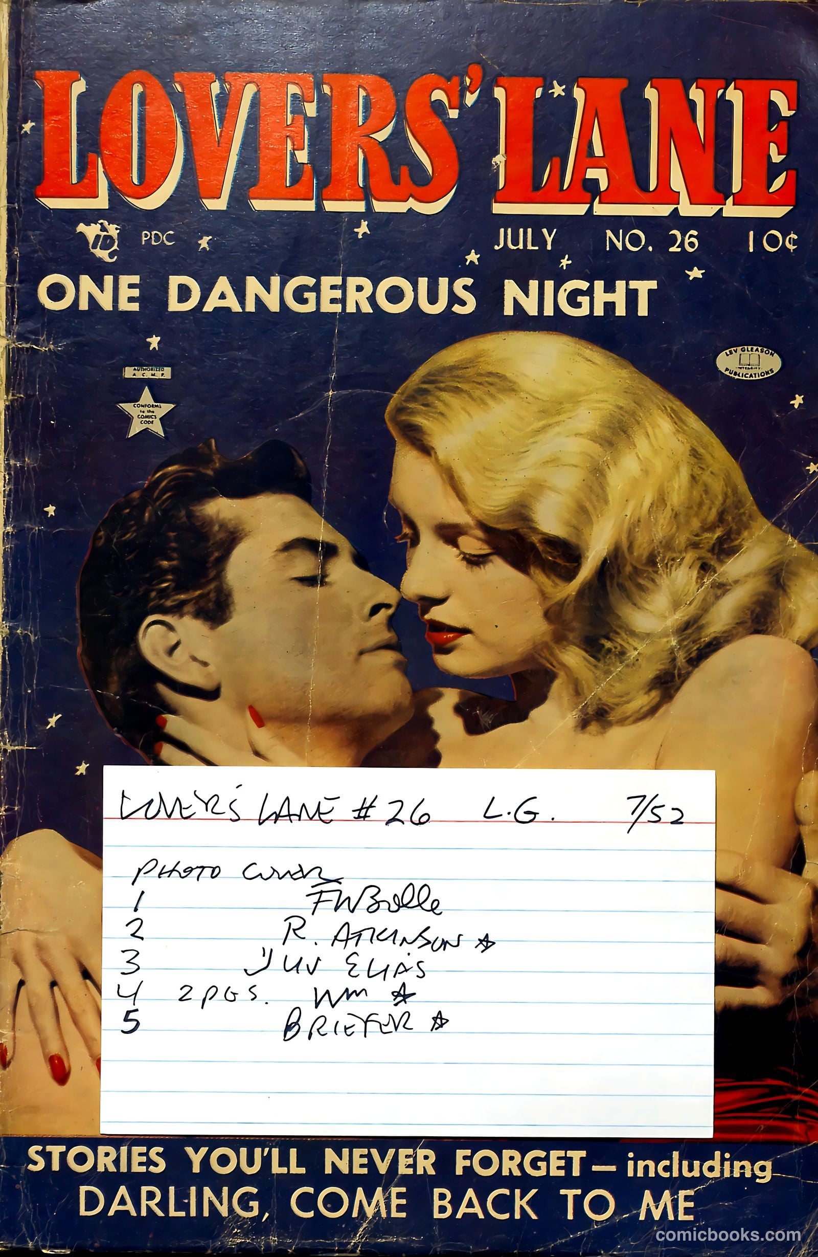 Lovers' Lane #26 — page 37 of 37